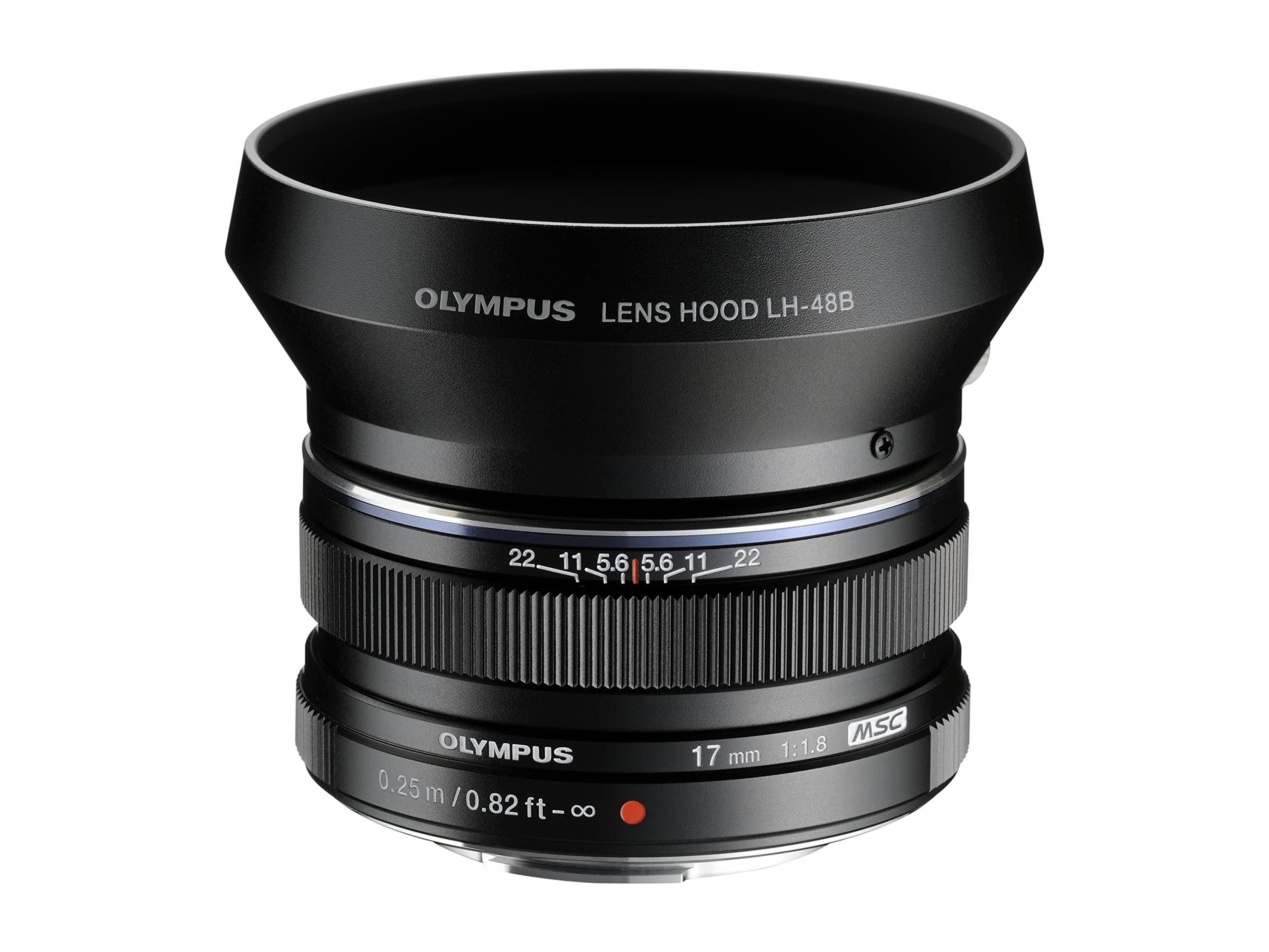 Olympus M.Zuiko Digital 17mm f/1.8 Lens for Micro Four Thirds Cameras - Fast Aperture, Compact & Lightweight (Black) - Perfect for Street Photography, Travel & Low Light Shooting