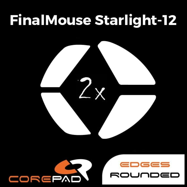 Corepad Skatez Mouse Feet for Finalmouse Starlight 12 & UltralightX - Ultra Smooth Gliding Gaming Mouse Skates for Esports & FPS Gaming