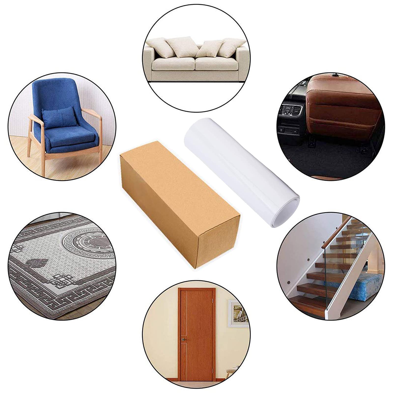 6-Pack X-Large Cat Scratch Furniture Protectors - Durable Cat Scratching Deterrent Guards for Couches, Sofas & Furniture | Cat Training Tape & Repellent Solution for Pet Owners | Perfect for Living Rooms, Bedrooms & Multi-Cat Households