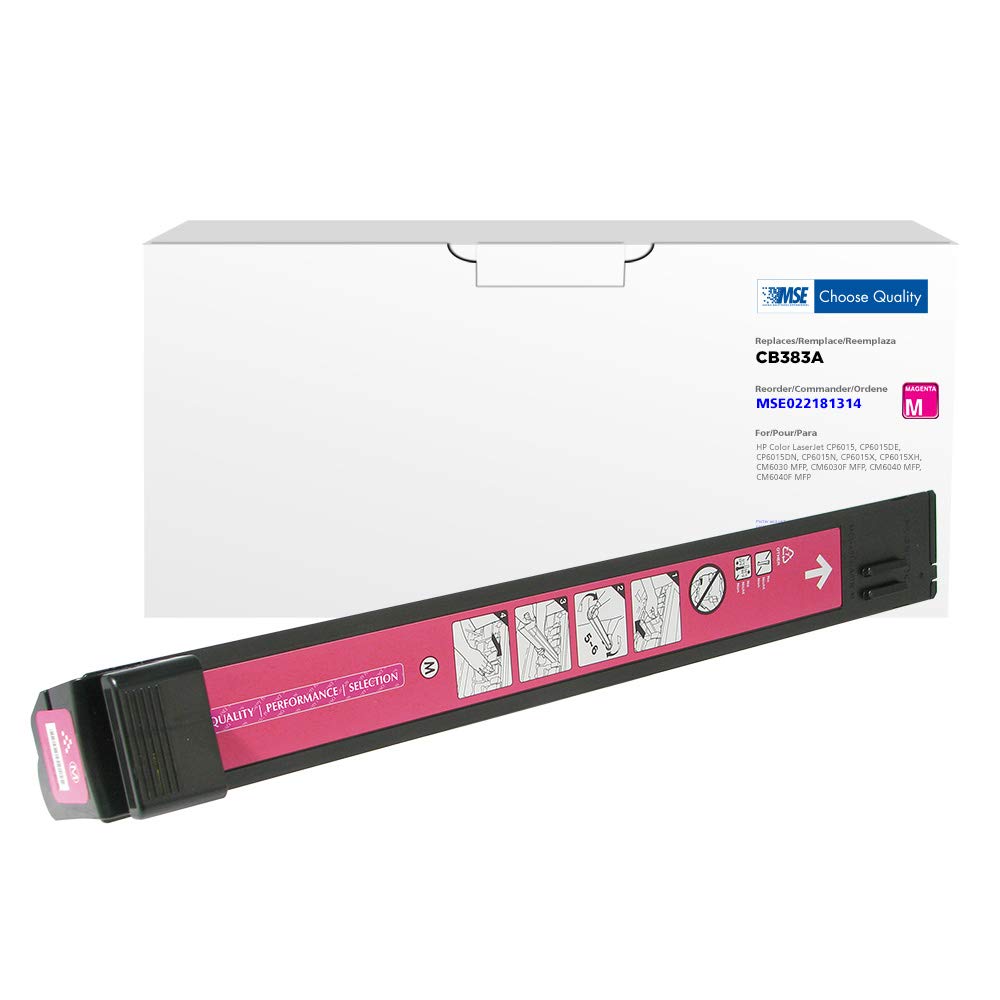 MSE Remanufactured HP CB383A (HP 824A) Compatible Magenta Toner Cartridge - High Yield Replacement for HP Printers | Perfect for Office, Home & Small Business Printing Needs