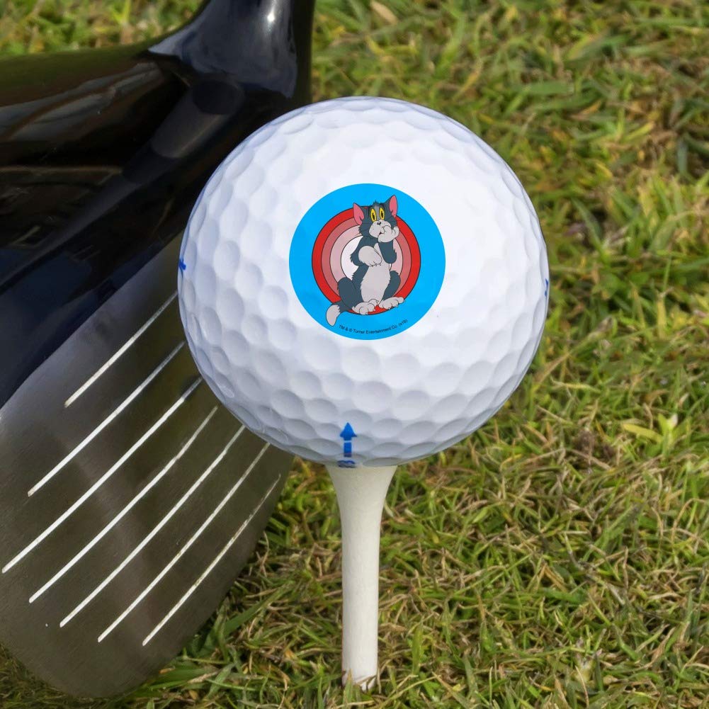 Tom and Jerry Novelty Golf Balls 3 Pack - Fun Cartoon Character Golf Balls for Collectors & Gifts | Perfect for Golf Tournaments, Birthday Presents & Themed Parties