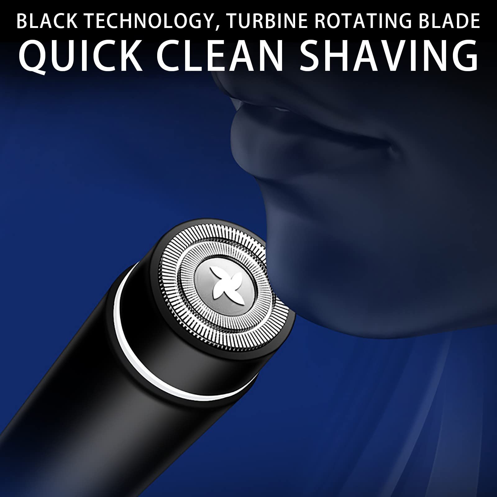 Premium Men's Electric Head Shaver - Rechargeable, Washable & Portable Foil Razor for Travel - Adjustable & Compatible with Shaving Machines - Perfect for Home, Gym & On-the-Go Grooming
