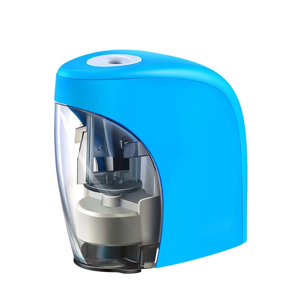 Electric Pencil Sharpener for Kids & Artists - Portable USB/Battery Powered - Blue