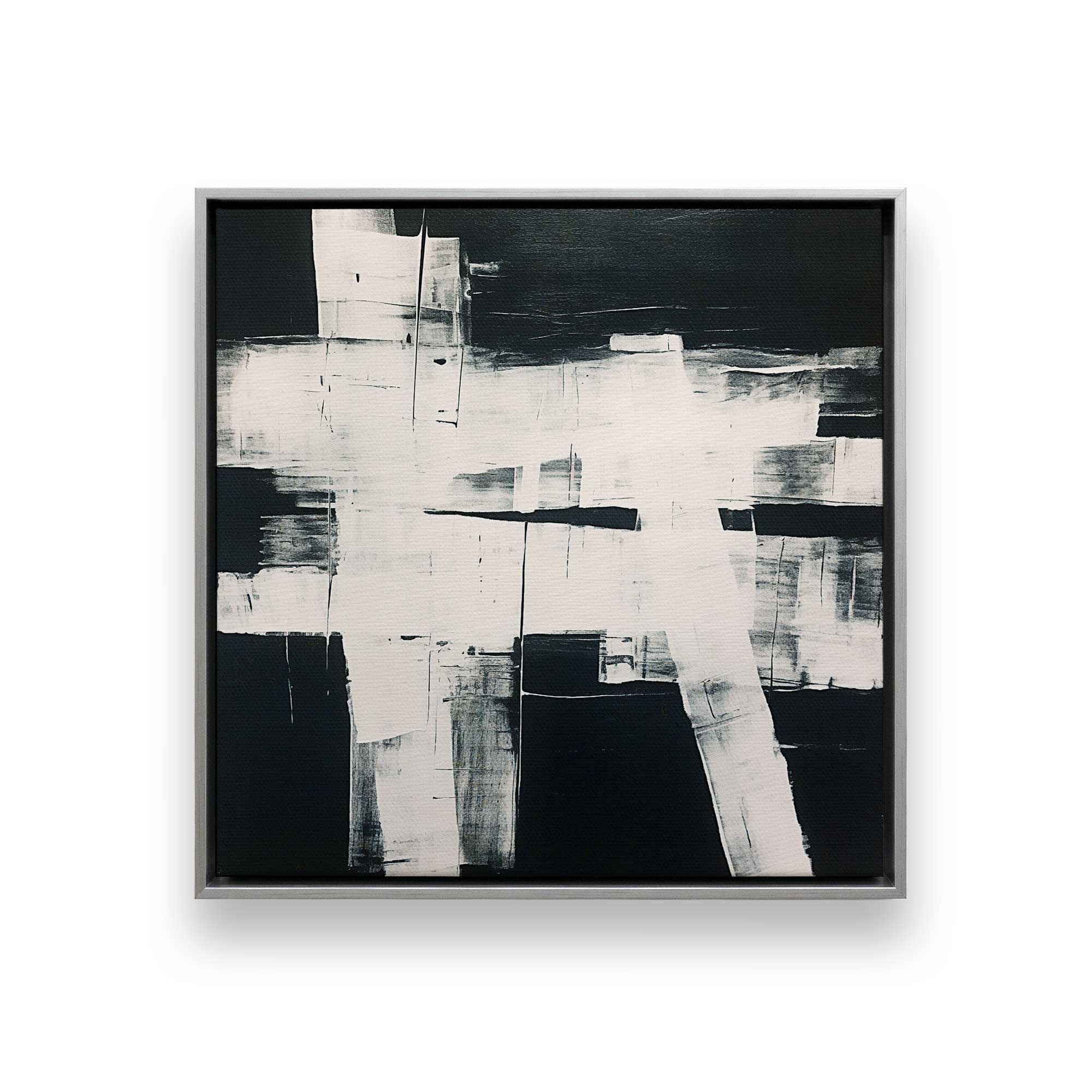 Eclipsed Onyx Tangle Wall Art - Set of 2 Canvas Prints for Modern Home & Office Decor | Perfect for Living Room, Bedroom or Workspace