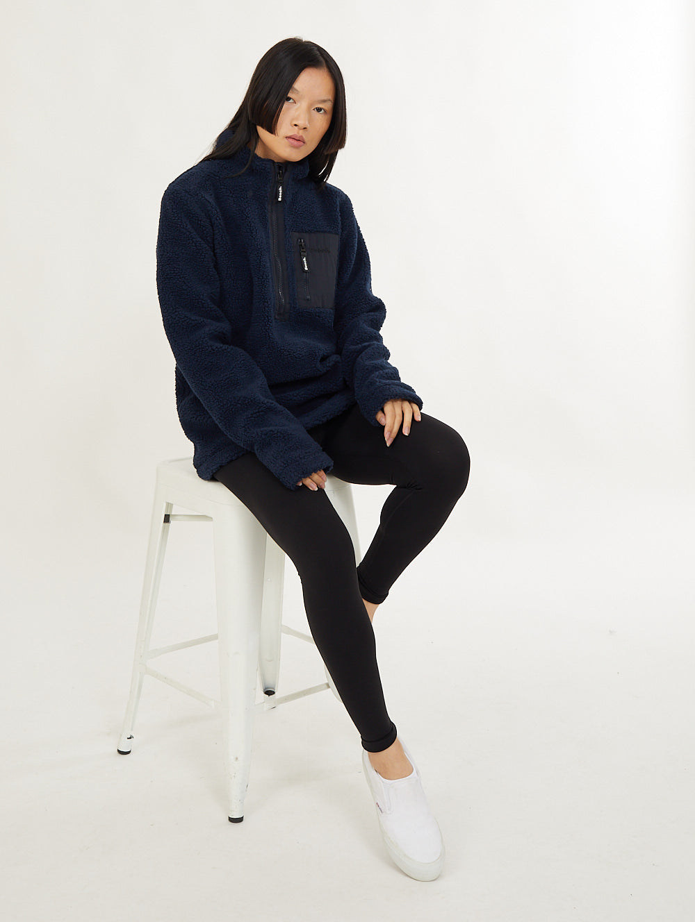 Briella Women's Fleece Funnel Neck Pullover Sweatshirt - Soft Winter Warm Casual Long Sleeve Top for Outdoor Activities & Lounge Wear