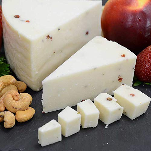 Premium Sheep Milk Cheese with Pink Peppercorns - 6.6 lbs Artisanal Wheel | Gourmet Cheese for Charcuterie Boards, Wine Pairings & Holiday Gifts