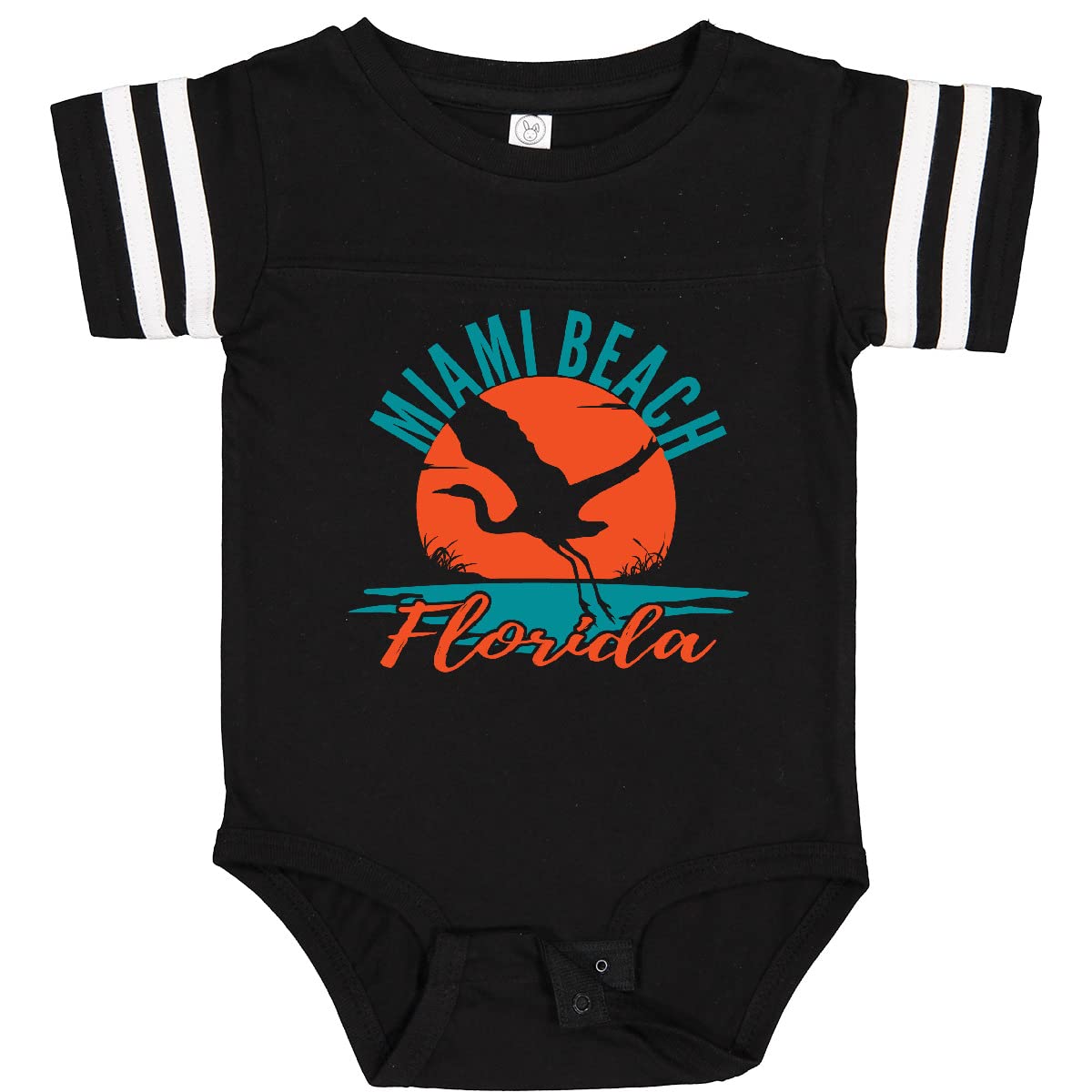Inktastic Miami Beach Florida Vacation Trip Baby Bodysuit - Cute Florida Souvenir Outfit for Infants & Toddlers - Perfect for Beach Trips, Family Vacations & Photo Shoots