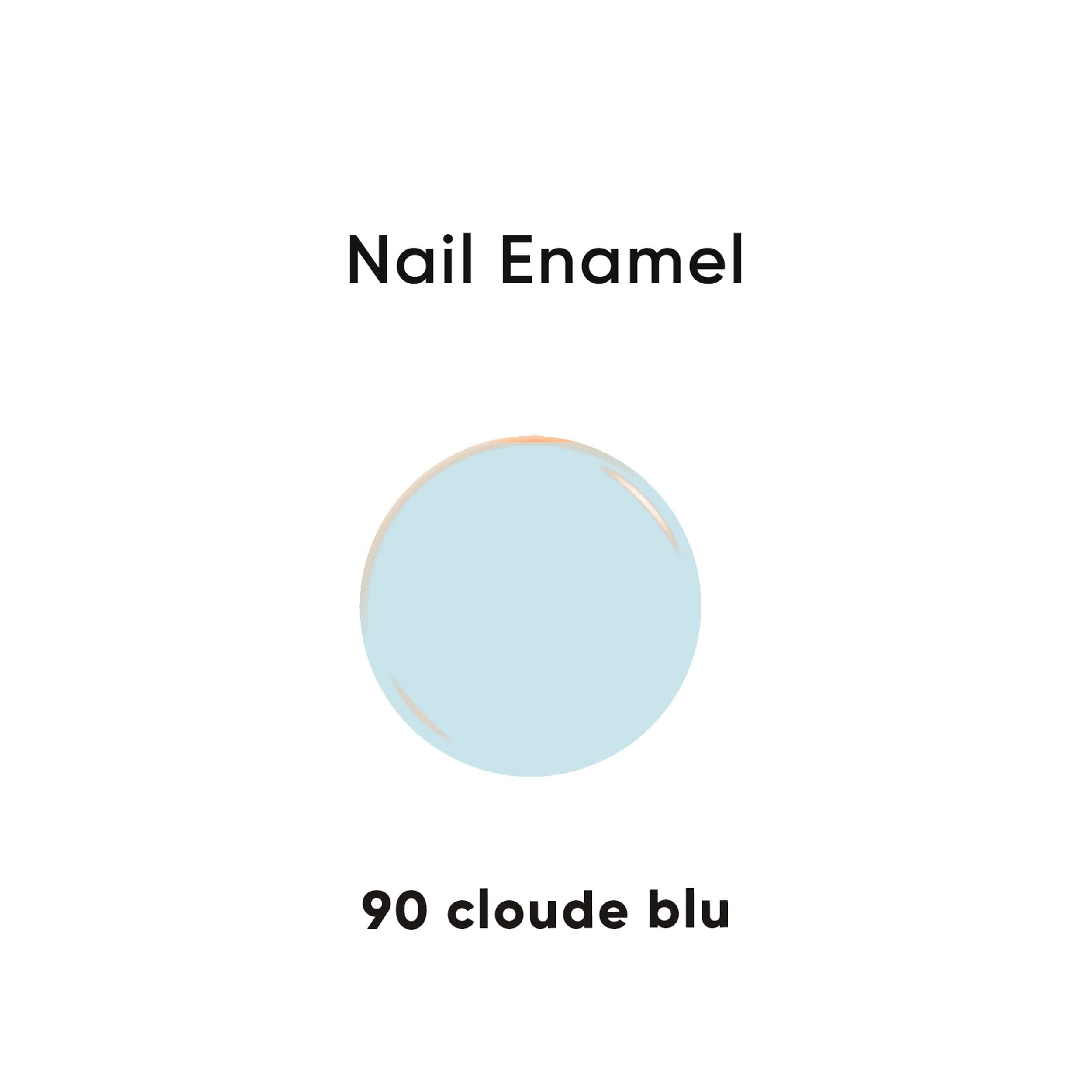 Oshea Herbals Nail Enamel in Cloud Blue - 10ml Vegan Nail Polish for Women, Long Lasting & Chip Resistant - Perfect for Manicures, Pedicures & Nail Art Designs