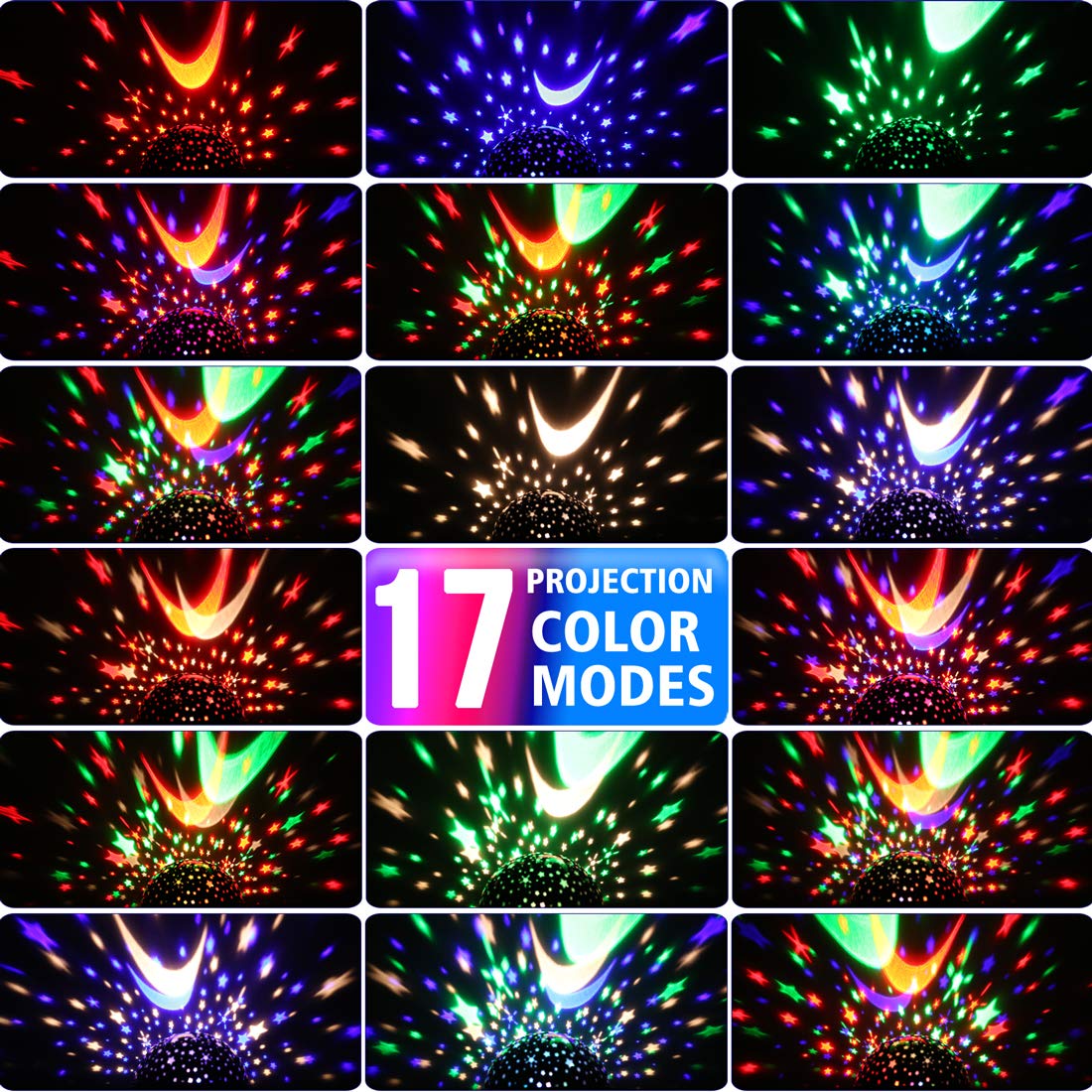 MOKOQI Star Night Light Projector with Timer - Best Birthday Gift for 2-10 Year Old Boys & Girls - Starry Sky Projection Lamp for Kids Room Decor, Nursery Wall Light - Perfect for Bedtime Stories & Relaxation