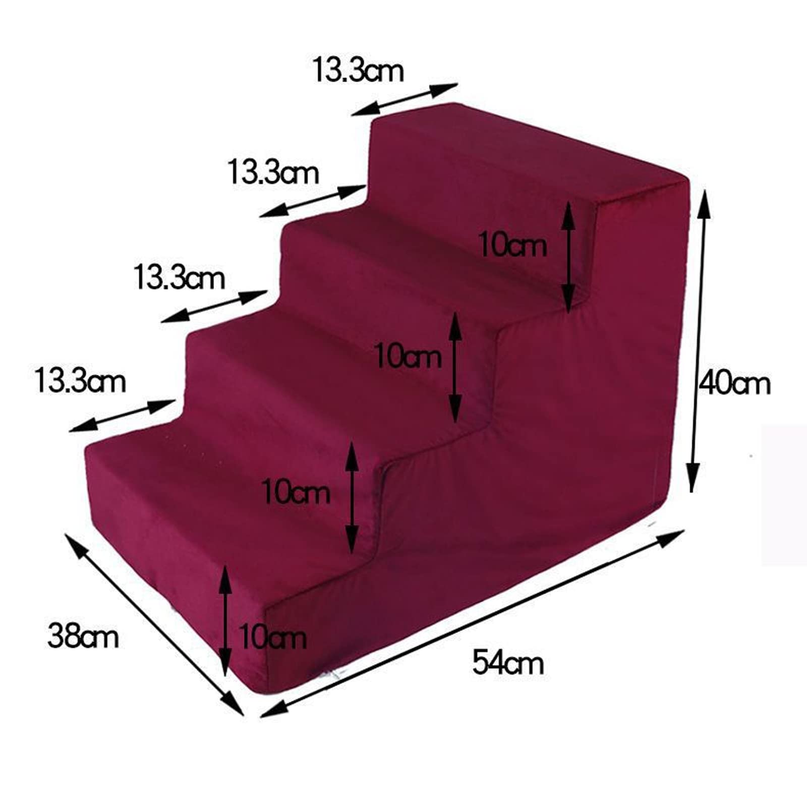Best Folding Dog Stairs for Small Dogs & Cats - 3/4 Step Pet Steps for High Beds & Couches - Portable Pet Ramp for Elderly Pets & Puppies - Perfect for Bedroom, Living Room & Travel Use