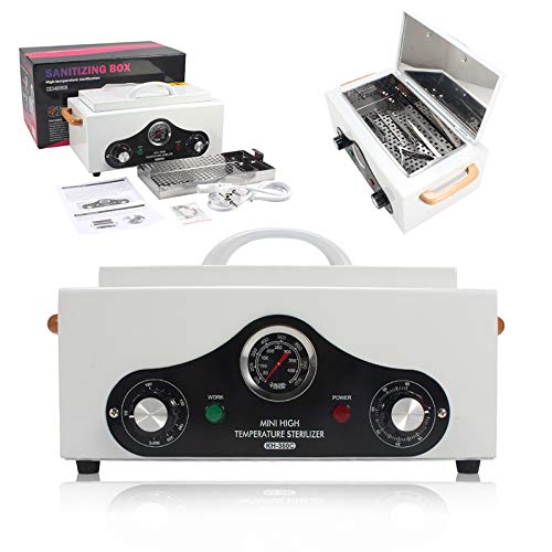 1.5L Mini High Temperature Portable Sterilizer 500W Autoclave for Nail Tools - Professional Manicure Equipment for Salon & Home Use - Perfect for Sanitizing Nail Clippers, Files & Beauty Accessories
