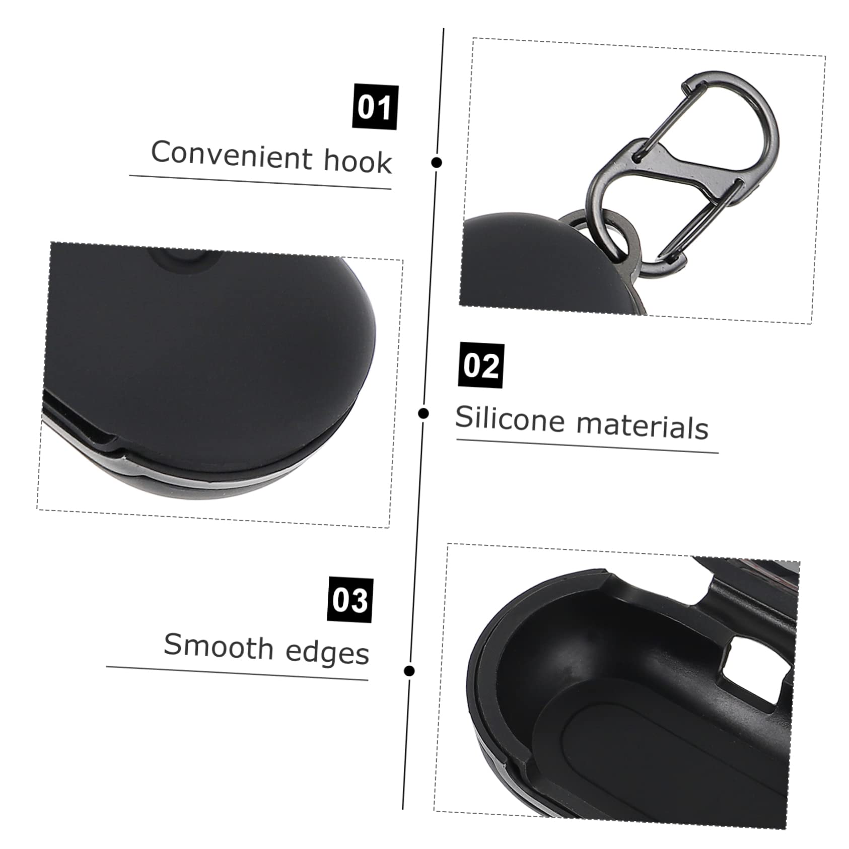 Jojofuny 3 Pack Silicone Headphone Case Cover - Protective Storage for Earbuds, Earphones & Headset Accessories | Perfect for Travel, Gym & Daily Use