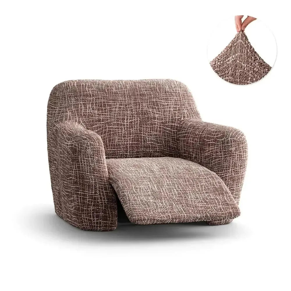 Microfiber Printed Reclining Armchair Slipcover - Stretchable Furniture Protector for Living Room, Bedroom & Home Theater