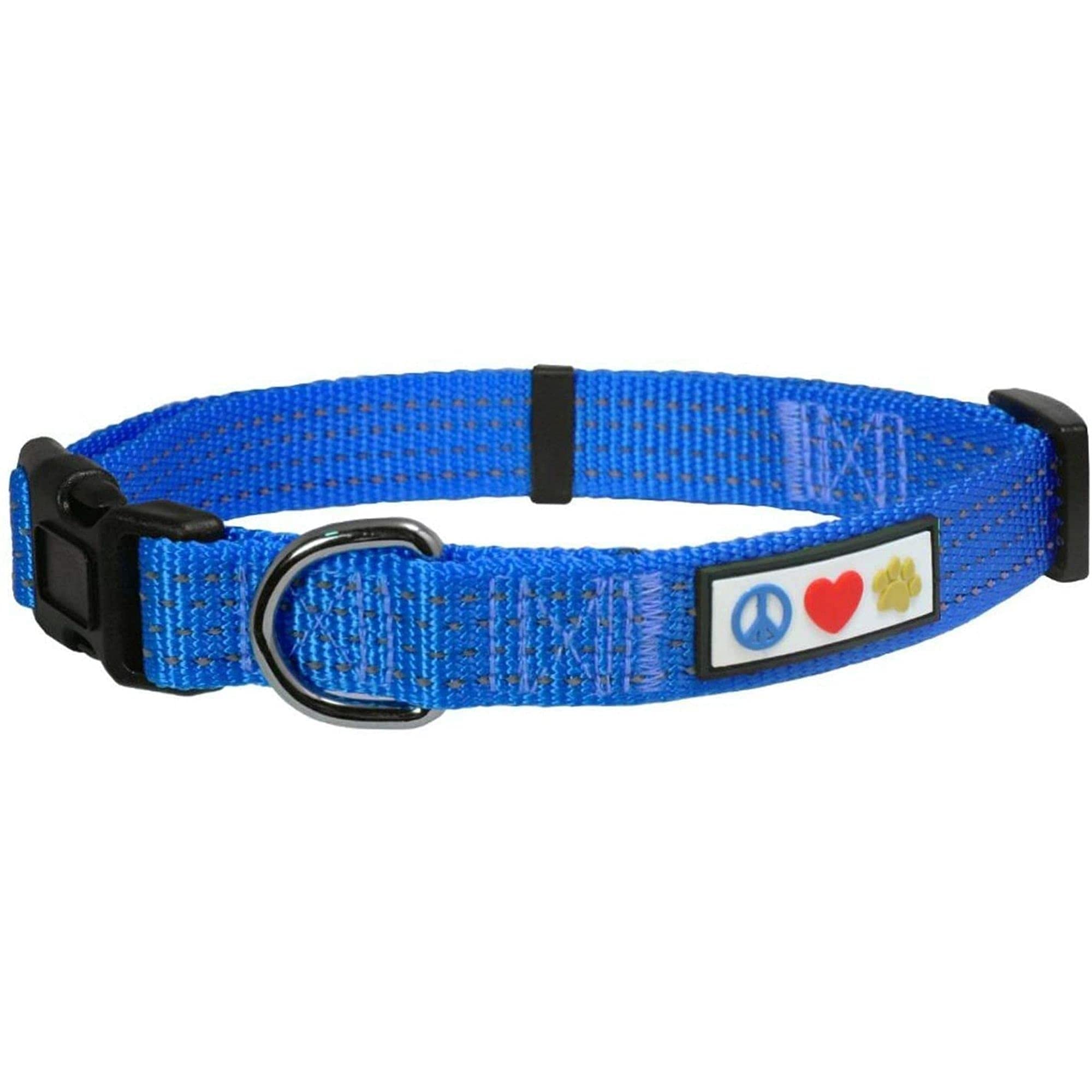 Pawtitas Reflective Dog Harness, Collar & Leash Set - Small & XS Sizes, Blue - Perfect for Night Walks, Training & Outdoor Adventures