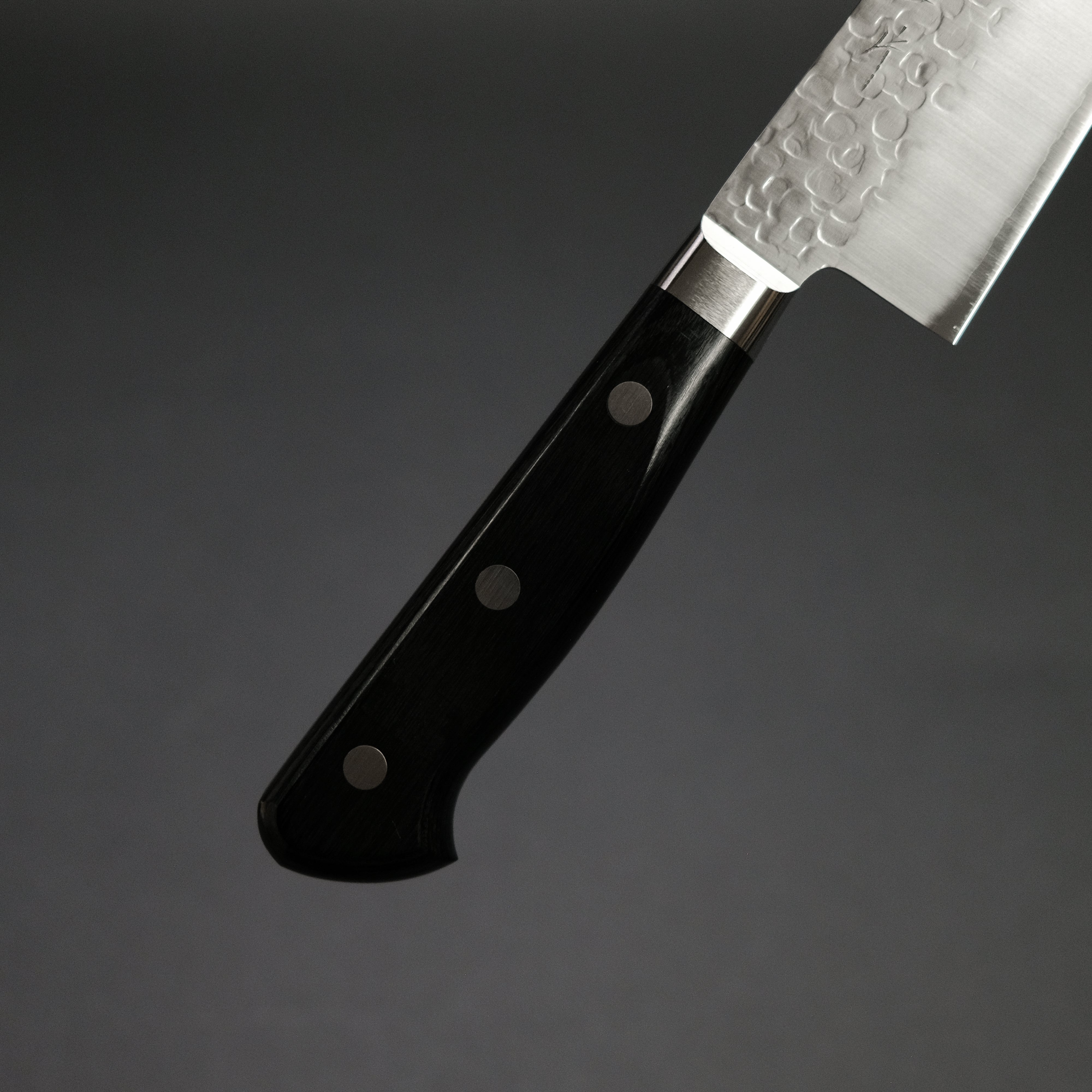 Hitohira T10 Tsuchime Gyuto 180mm Japanese Chef Knife with Pakkawood Handle - Professional Kitchen Knife for Slicing, Dicing & Meat Cutting