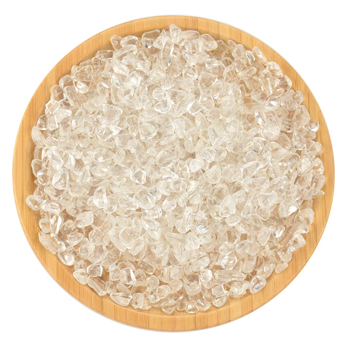 Natural White Clear Quartz Crystal Stones (1 Lb/460g) - Irregular Aquarium Pebbles, Decorative Rocks & Gravel for Turtle Tanks, Terrariums, Flowerpots & Vase Fillers - Perfect for Home Decor, Zen Gardens & DIY Crafts
