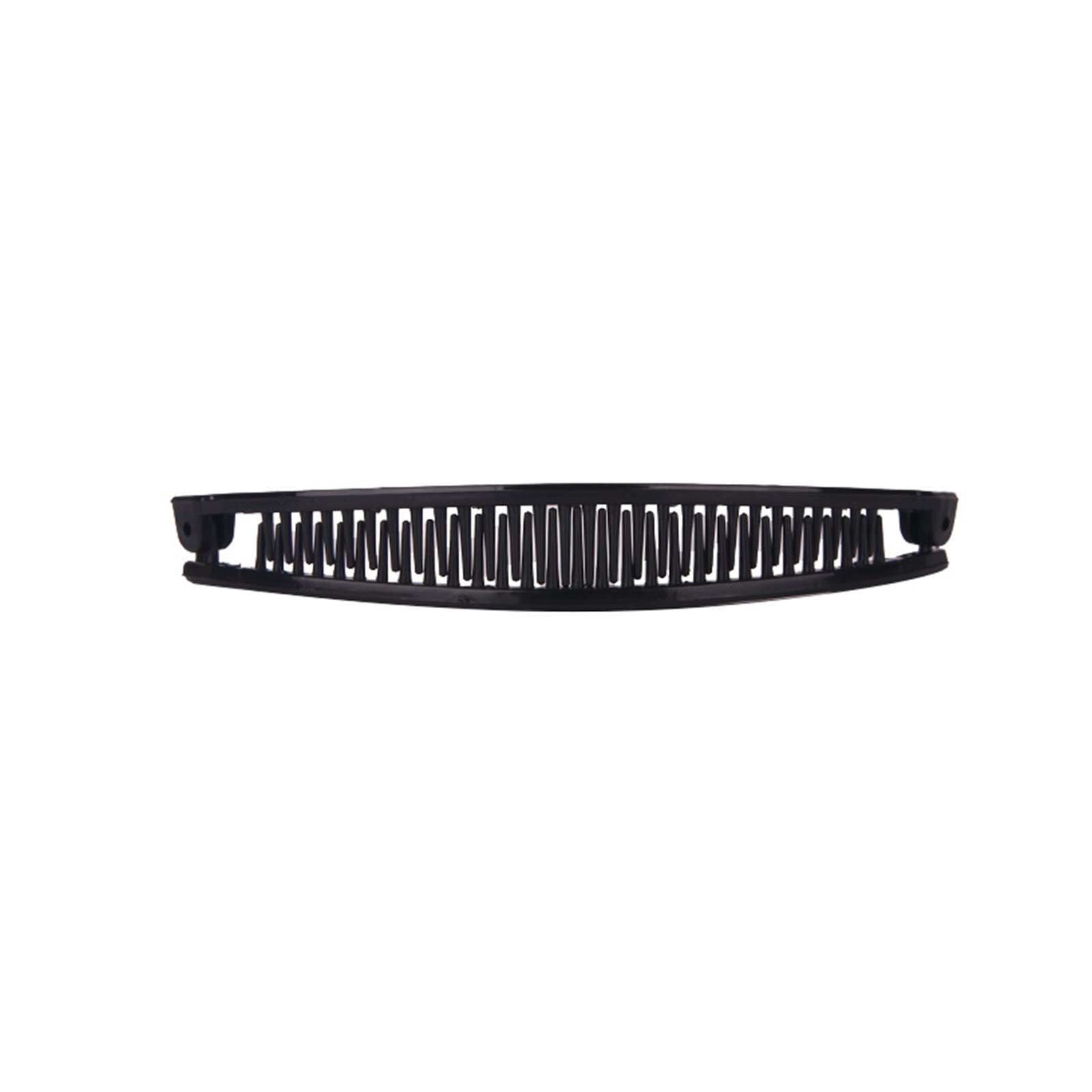 3 Pcs Banana Hair Clips for Women - Retro Plastic Hair Grip Combs for Thick & Thin Hair - Fishtail Hair Clamp Accessories (Brown, White, Black) - Perfect for Ponytails, Braids & Everyday Hairstyles