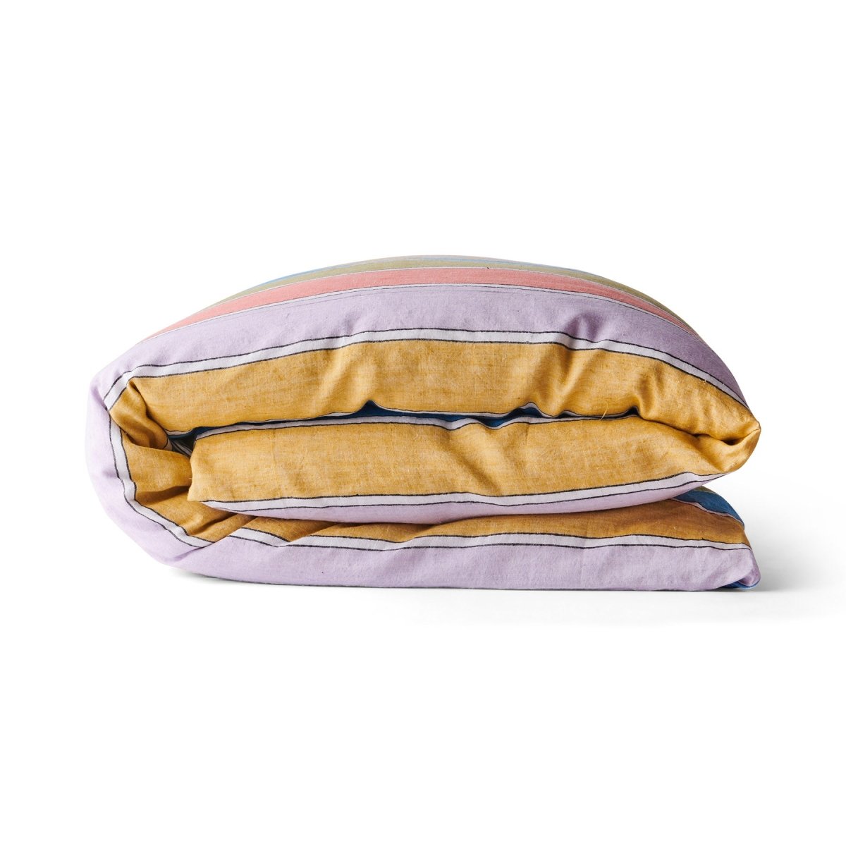 Premium Majorca Stripe Woven Linen Duvet Cover Set - Soft & Breathable Bedding for Summer & All Seasons - Perfect for Master Bedroom, Guest Room & Vacation Homes