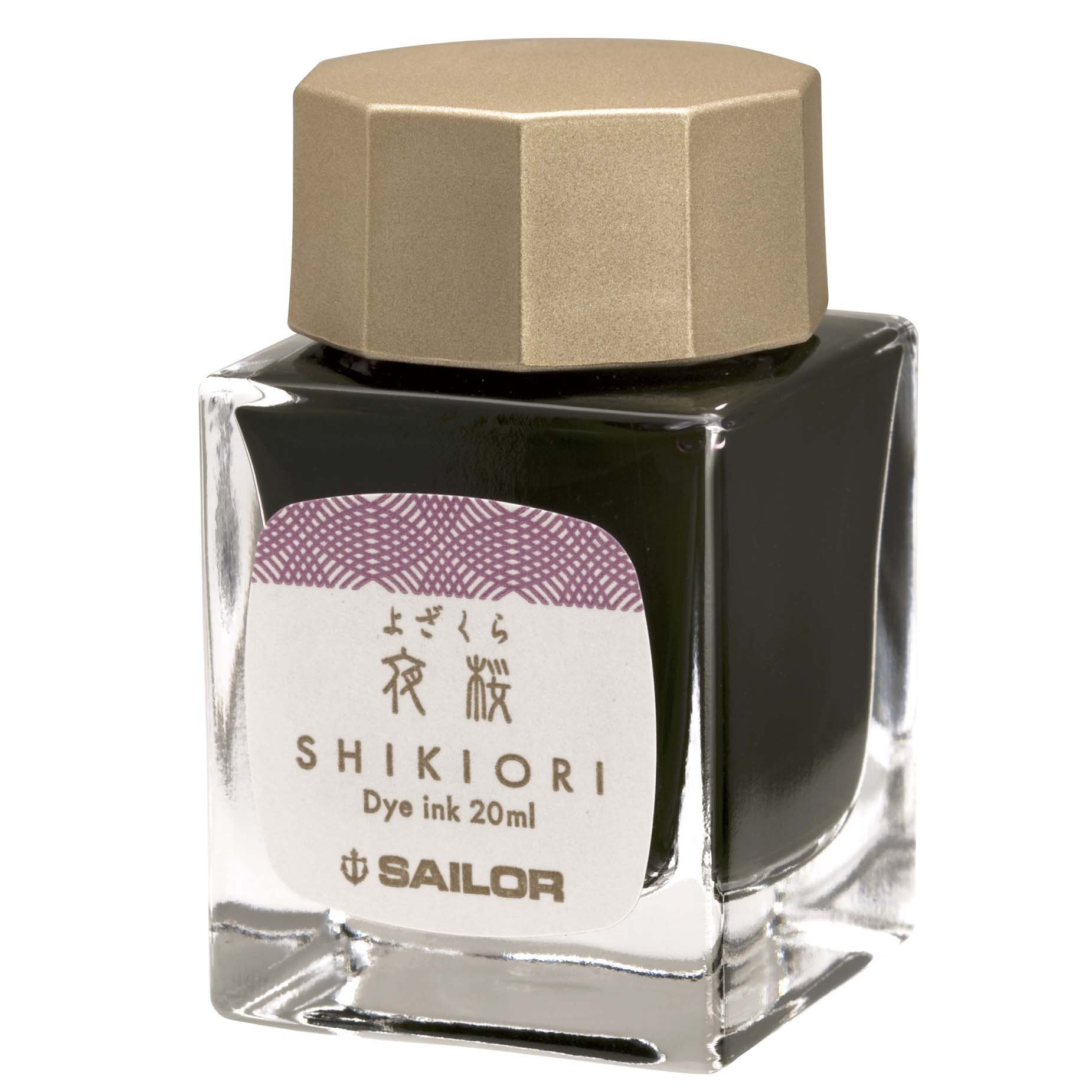 Premium Sailor Fountain Pen with Bottled Ink - Four Seasons Collection (Moonlit Water, Cherry Blossoms) Model 13-1008-217 - Perfect for Calligraphy, Journaling & Elegant Writing Gifts