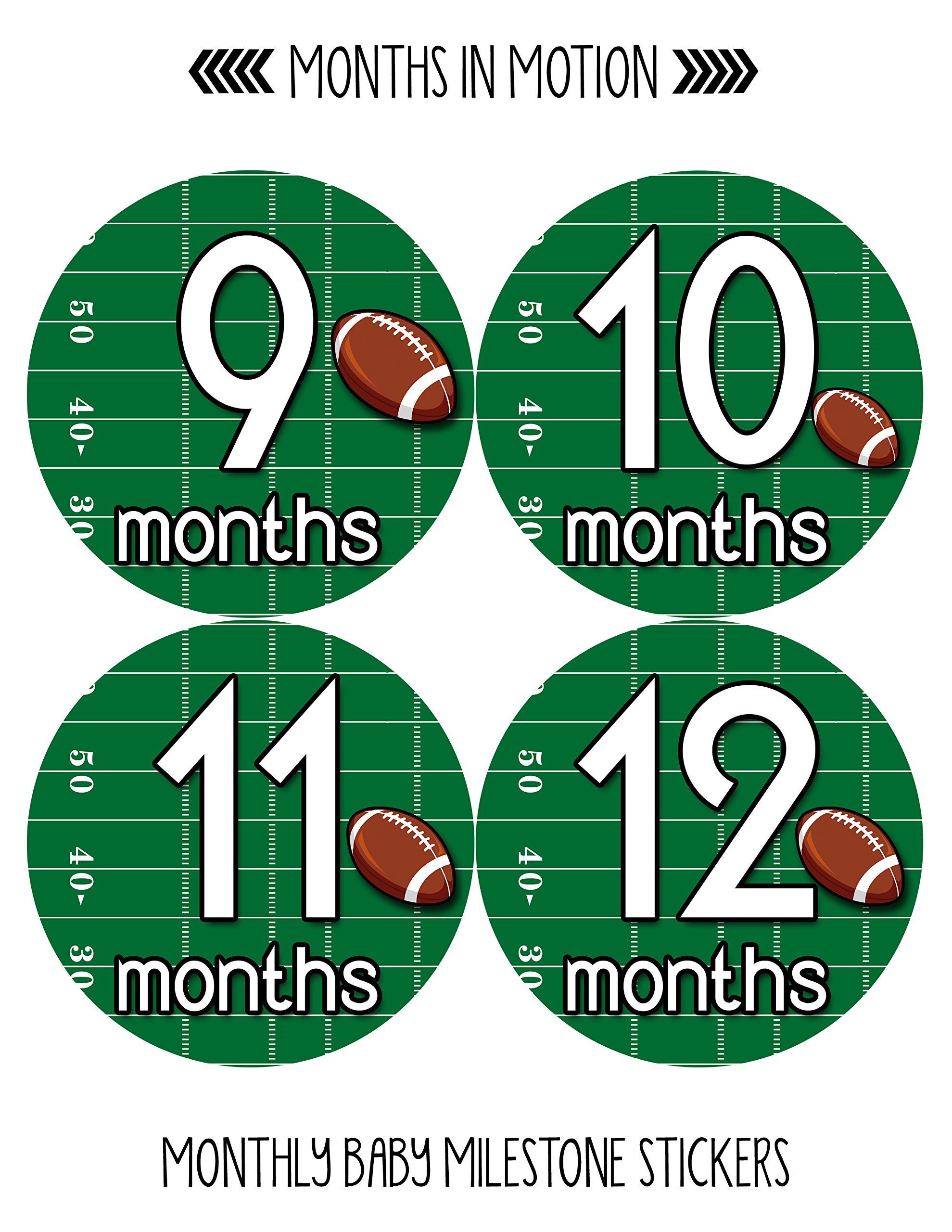Baby Monthly Milestone Stickers for Newborn Boys - Adhesive Photo Props for First Year Growth Tracking - Perfect for Baby Photo Shoots, Scrapbooking & Memory Keepsakes