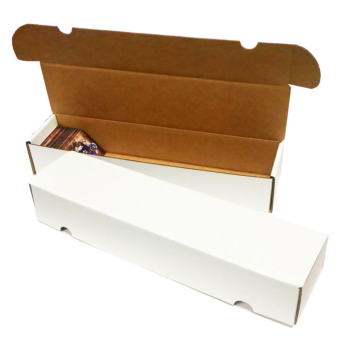 25-Pack Max Pro 930 Count Corrugated Cardboard Storage Boxes for Baseball, Football, Basketball, Hockey, NASCAR Cards - Perfect for Sports Cards, Gaming Cards & Trading Cards Collection Organization