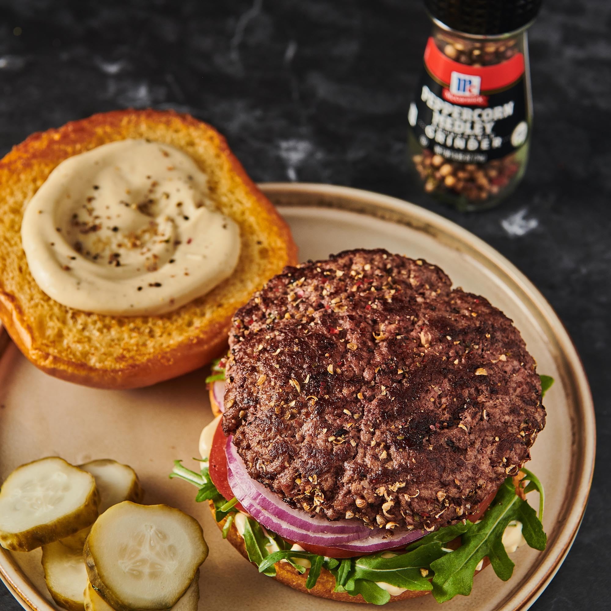 McCormick Peppercorn Medley Grinder - 0.85 Oz | Premium Blend of Black, White, Green & Pink Peppercorns | Perfect for Steaks, Salads & Gourmet Cooking