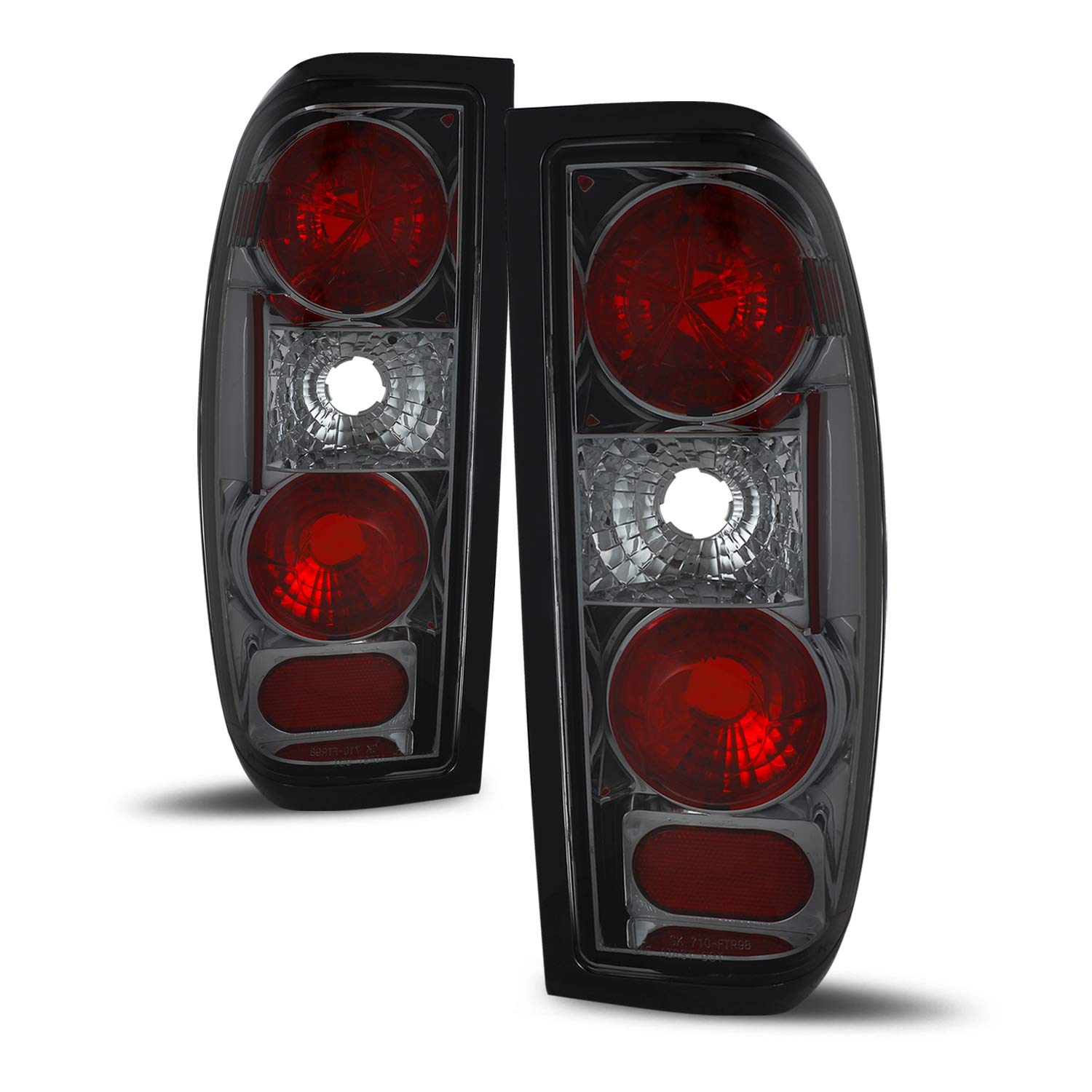 AKKON Smoke LED Tail Lights for Nissan Frontier Pickup Truck - Complete Left & Right Set with Brake & Turn Signals - Perfect for Off-Roading & Night Driving