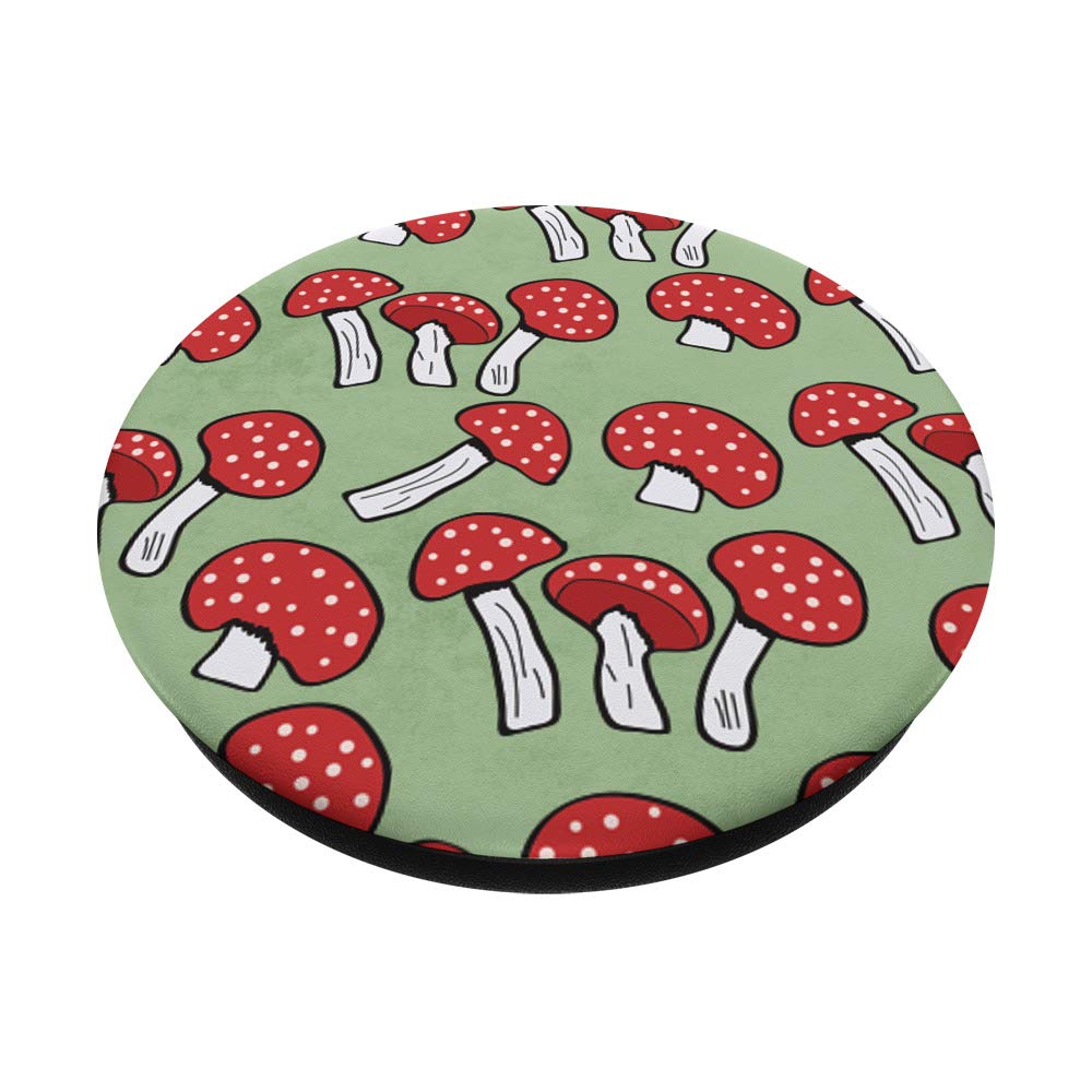 Cute Red Mushroom PopSocket - Swappable Phone Grip for iPhone, Samsung & Tablets - Perfect for Gaming, Reading & Daily Use