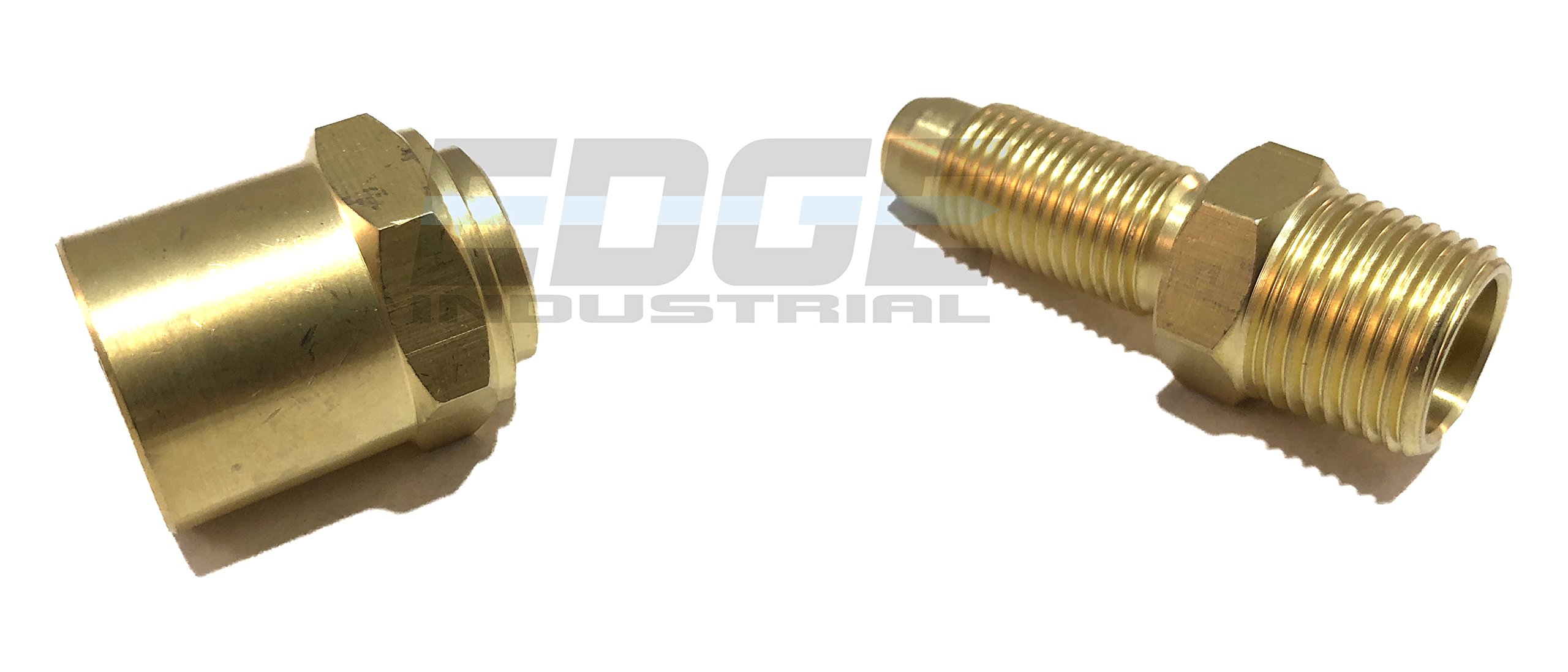 Brass Reusable Fitting Adapter 3/8