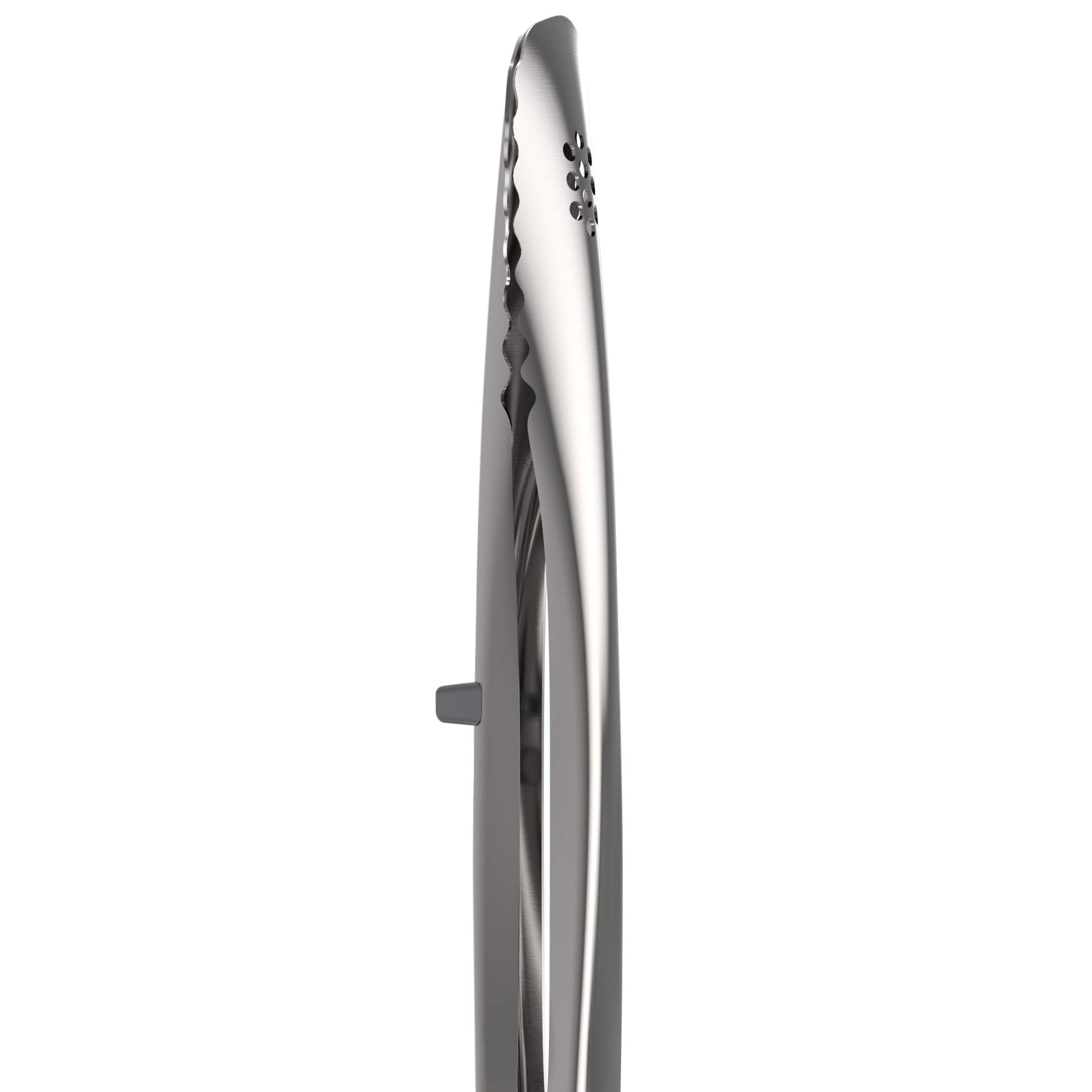 Tovolo Mini 7-Inch Kitchen Cooking Tongs - Heat Resistant Non-Slip Grip - Perfect for Grilling, Salad Tossing & Serving - Charcoal Black