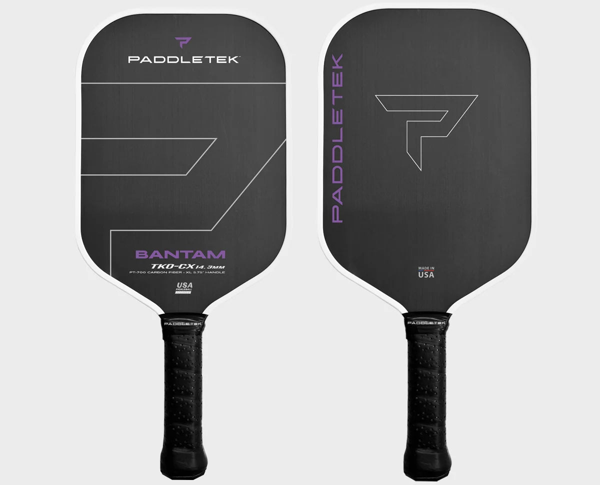 Paddletek Tempest TKO CX 14.3mm Pickleball Paddle - Premium Carbon Fiber Paddle for Competitive Play - Perfect for Tournaments & Recreational Pickleball Games
