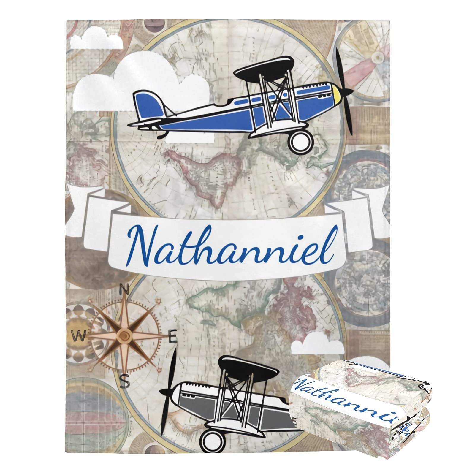 Personalized Baby Blanket with Name - Custom Elephant Baby Blankets for Boys & Girls | Super Soft Newborn Blanket Gift Set | Nursery Decor & Neutral Baby Shower Gift | Perfect for Cuddling, Swaddling & Photo Props