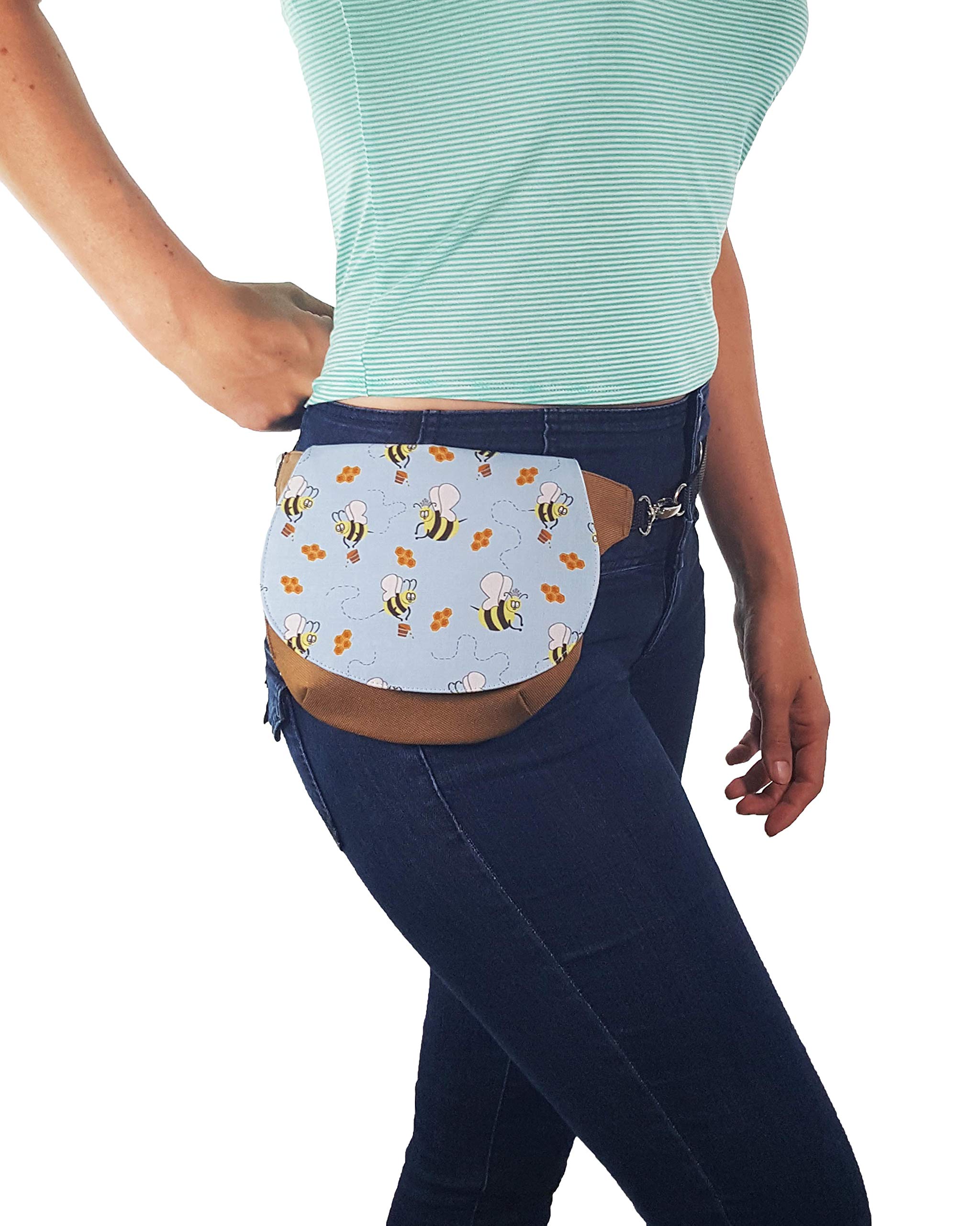Queen Bee Fanny Pack - Stylish Honey Bees Hip Bag for Women | Perfect for Outdoor Activities, Travel & Festivals