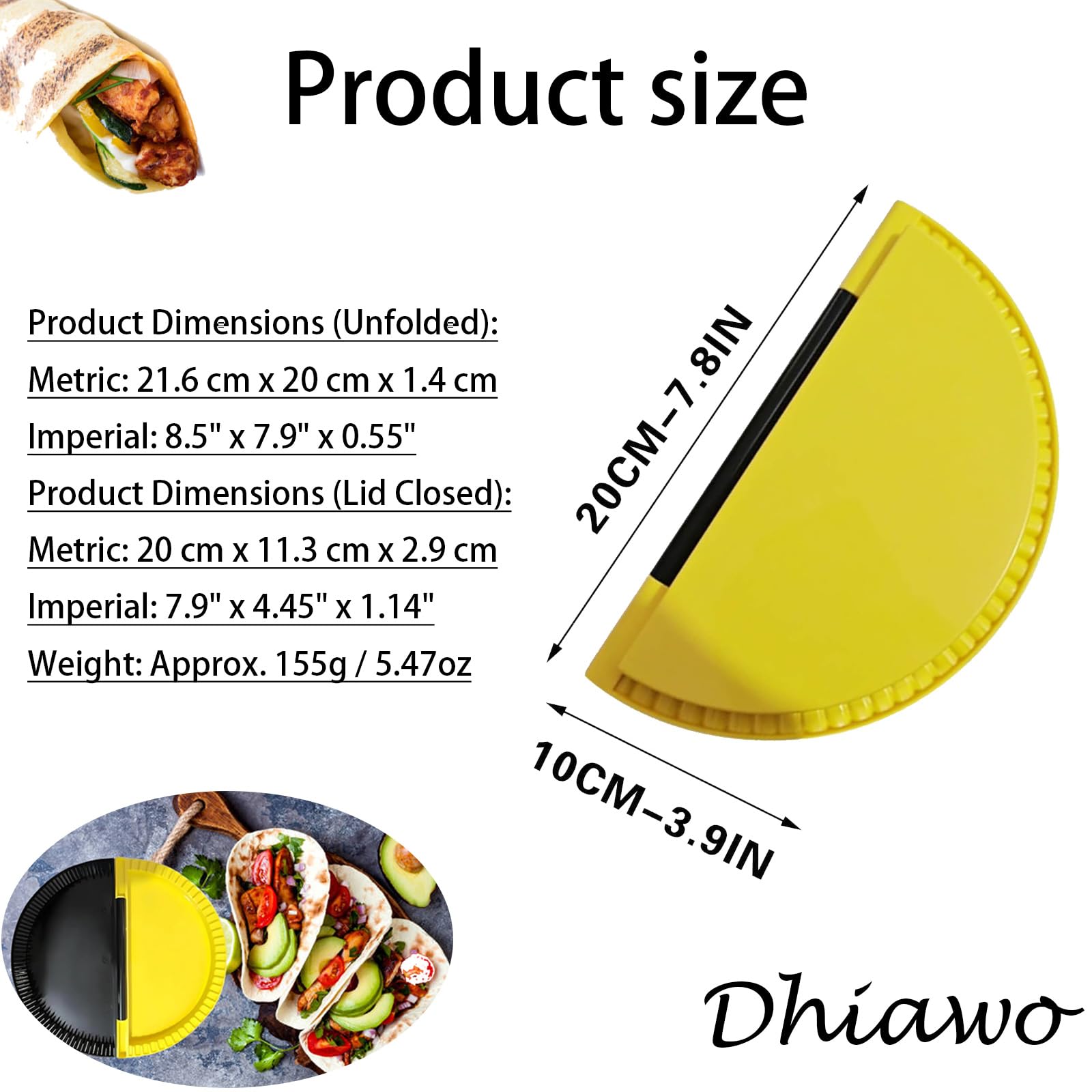 Multi-Functional Tortilla Crimper & Sealer - Perfect for Making Burritos, Sandwiches, Tacos | Compact Wrap Toastie Maker & Tortilla Folder for Easy Meal Prep at Home, Picnics, and Parties