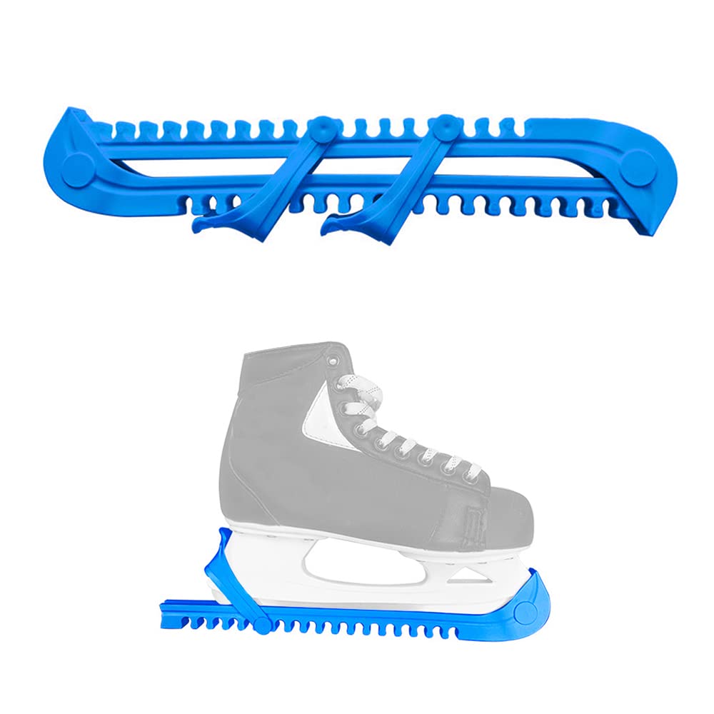Homtoozhii Adjustable Ice Skate Blade Guards - 1 Pair Protective Covers for Hockey & Figure Skates - Durable Sports Skate Guards for Indoor/Outdoor Use - Perfect for Rink, Training & Equipment Protection