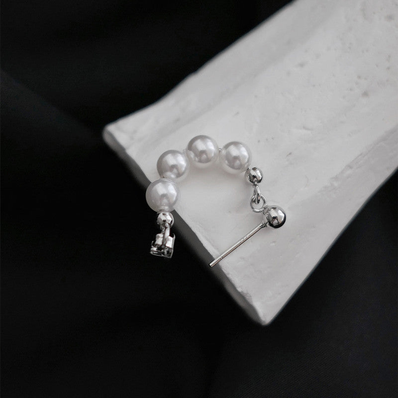 Freshwater Pearl Donut Gold Earrings for Women - 14K Gold Plated Dangle Earrings - Elegant Pearl Jewelry Gift for Birthday, Anniversary & Wedding | HE608 | Perfect for Office, Party & Special Occasions