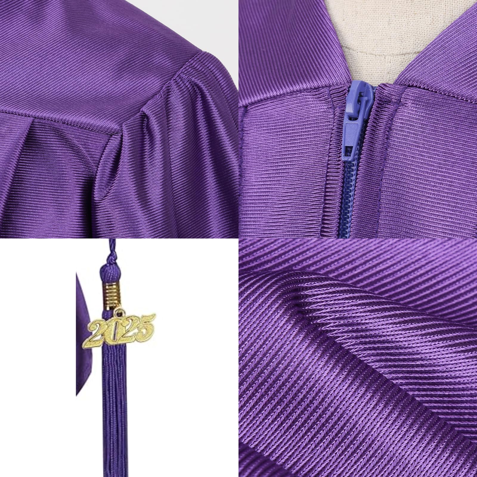 Yolsun 2025 Kindergarten Graduation Cap and Gown Set with Tassel - Preschool Graduation Outfit for Boys & Girls - Perfect for Ceremonies, Photo Shoots & School Events