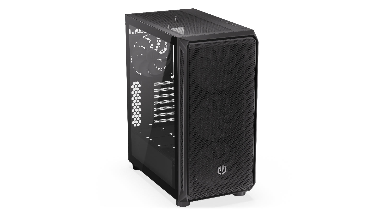 Endorfy Arx 500 ARGB Mid-Tower ATX PC Gaming Case - High Airflow, Tempered Glass, RGB Lighting (EY2A011) - Perfect for Gaming Rigs & Streaming Setups