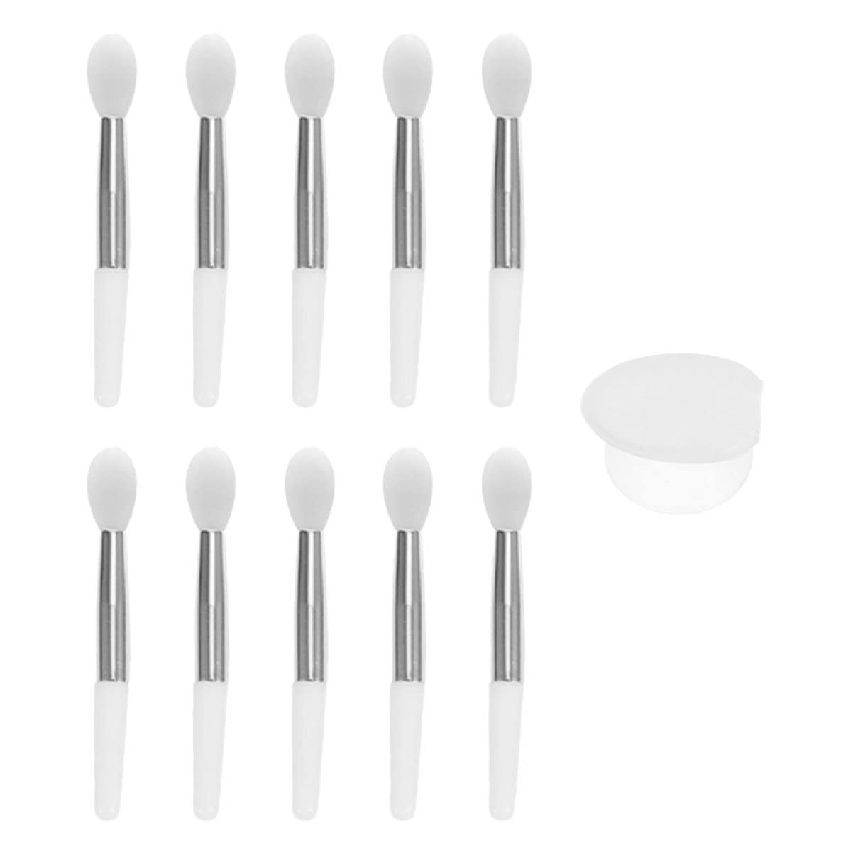 FRCOLOR 10 Pack Silicone Lip Gloss Applicator Brushes - Soft Precision Makeup Tools for Lipstick, Lip Gloss & Lip Balm Application (Perfect for Professional Makeup Artists & Home Use)
