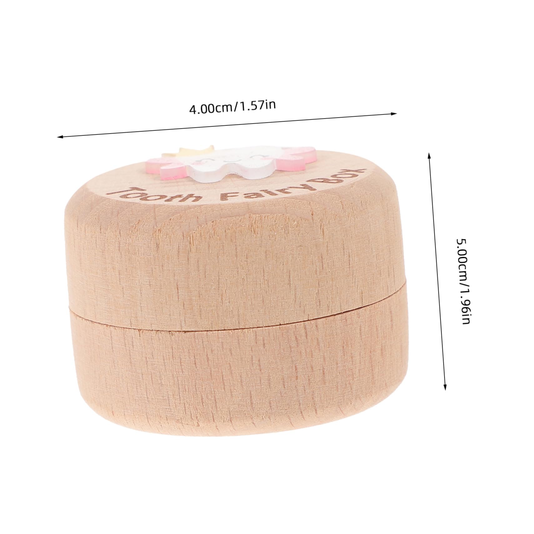 HAPINARY Wooden Baby Tooth Box - Tooth Holder Organizer for First Teeth, Keepsake Memory Box for Kids' Milestones - Perfect for Baby Shower Gifts & Childhood Memorabilia Storage