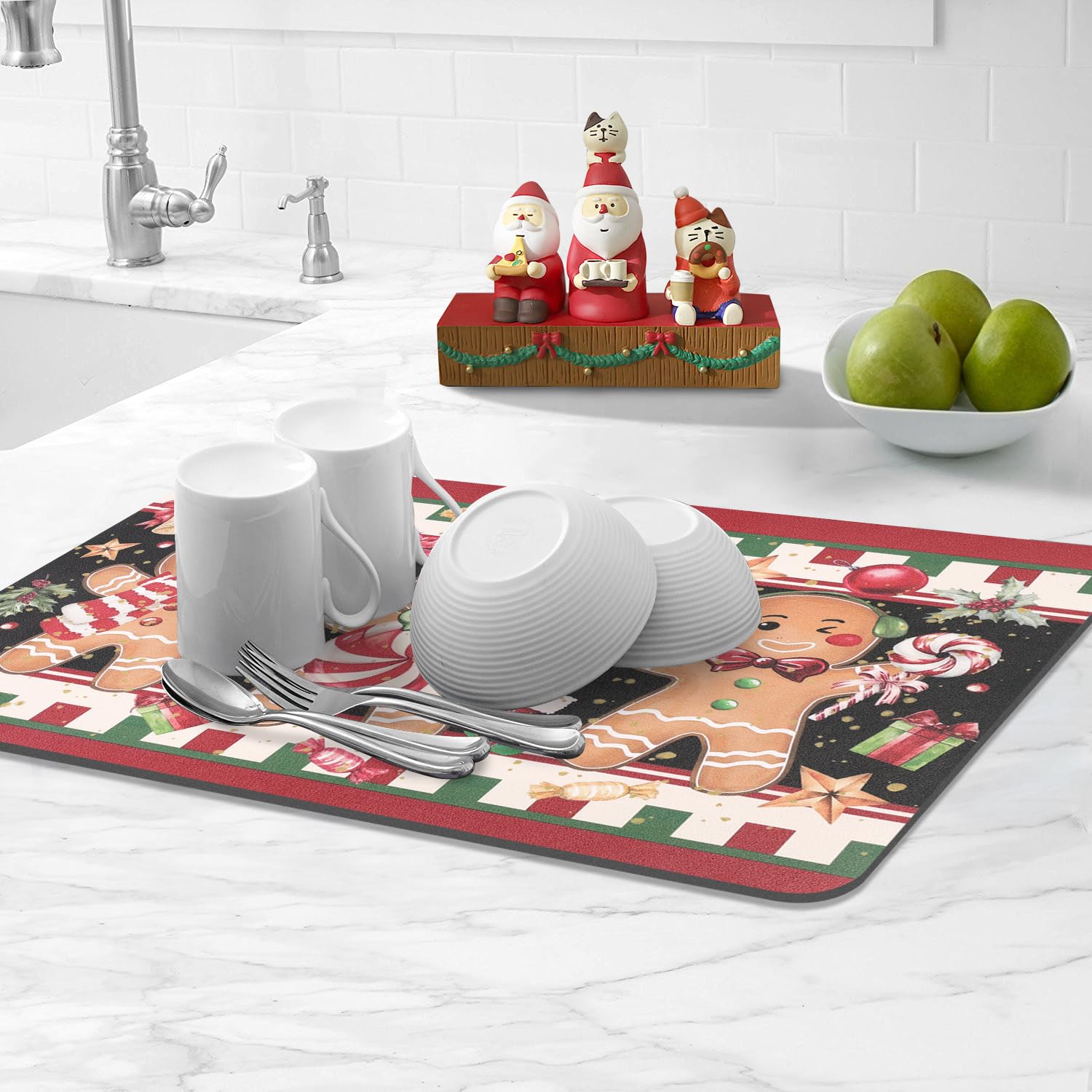 LOKHOM Christmas Dish Drying Mat - 12