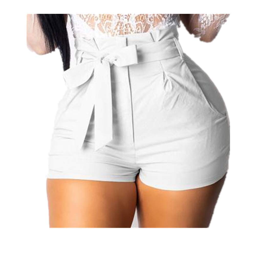 NP Women's High Waist Summer Shorts - Comfortable Stretchy Casual Shorts for Women | Perfect for Beach, Gym, and Everyday Wear