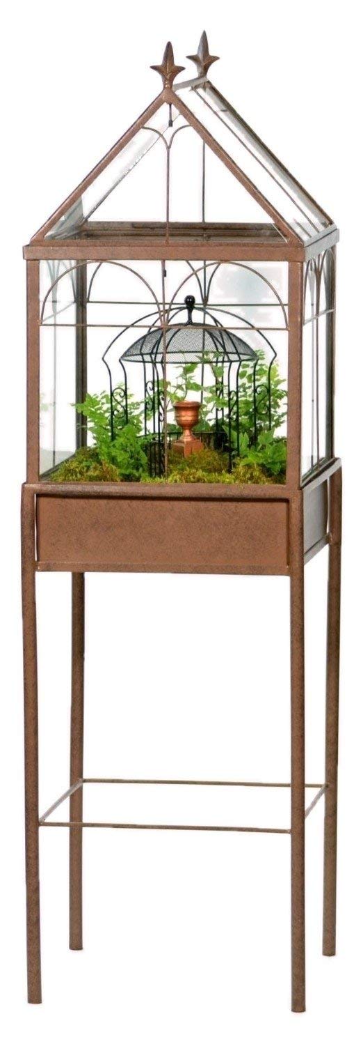H Potter Large Glass Terrarium - Succulent Planter & Wardian Case for Indoor Plants | Perfect for Home Decor, Office Desk & Gift Ideas