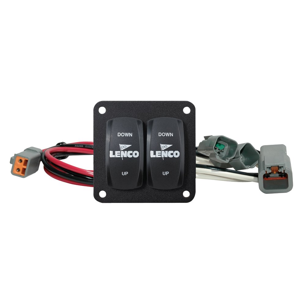 Lenco 122 Carling Double Rocker Switch Kit - Heavy Duty 12V/24V On-Off Toggle Switch for Marine, RV, and Automotive Applications - Perfect for Boats, Trucks, and Off-Road Vehicles