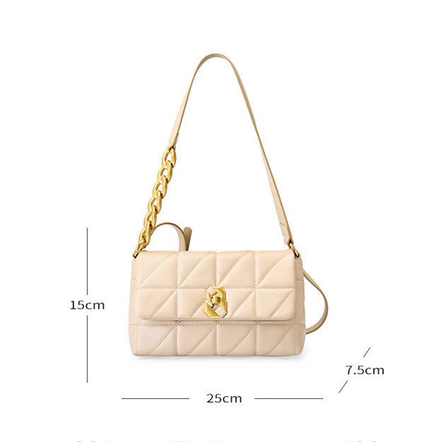 Trendy Quilted Handbag for Women - Fashionable & Durable Crossbody Purse for Work, Travel & Everyday Use