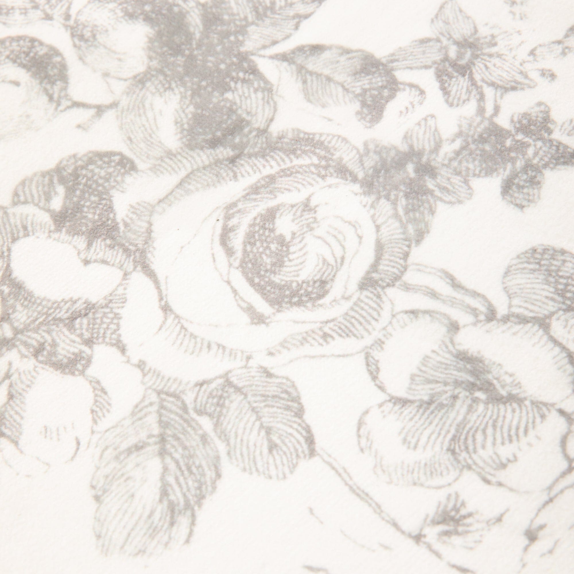 Classic Floral Print Area Rug 6.6x4.6 Feet Light Gray - Perfect for Living Room, Bedroom or Office Decor
