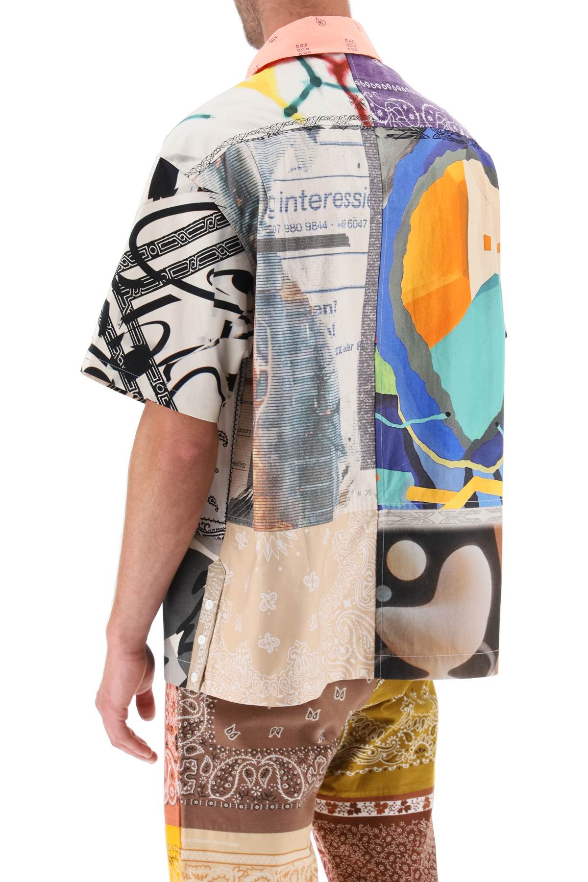 Children of the Discordance Patchwork Short Sleeve Shirt - Stylish Streetwear for Men | Perfect for Casual Outings & Urban Fashion
