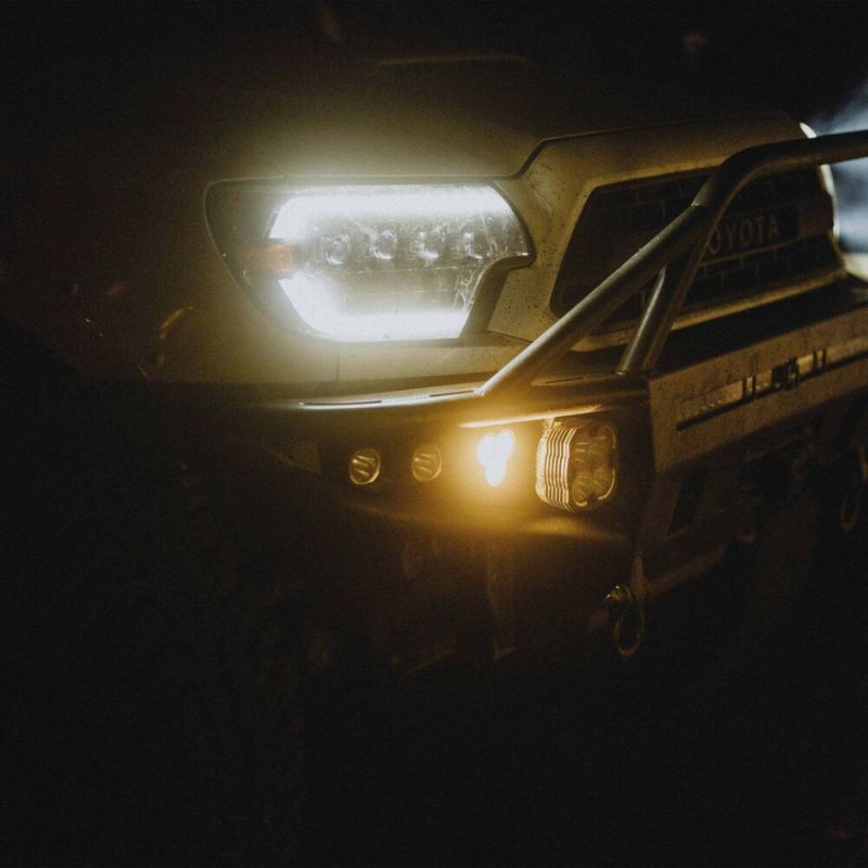 FLEX ERA® 3 Dual Mode SAE Fog LED Light Pods - 2 Light Master Kit for Toyota Trucks & SUVs - Waterproof Off-Road Lighting for Bumpers, Trail Driving & Night Adventures