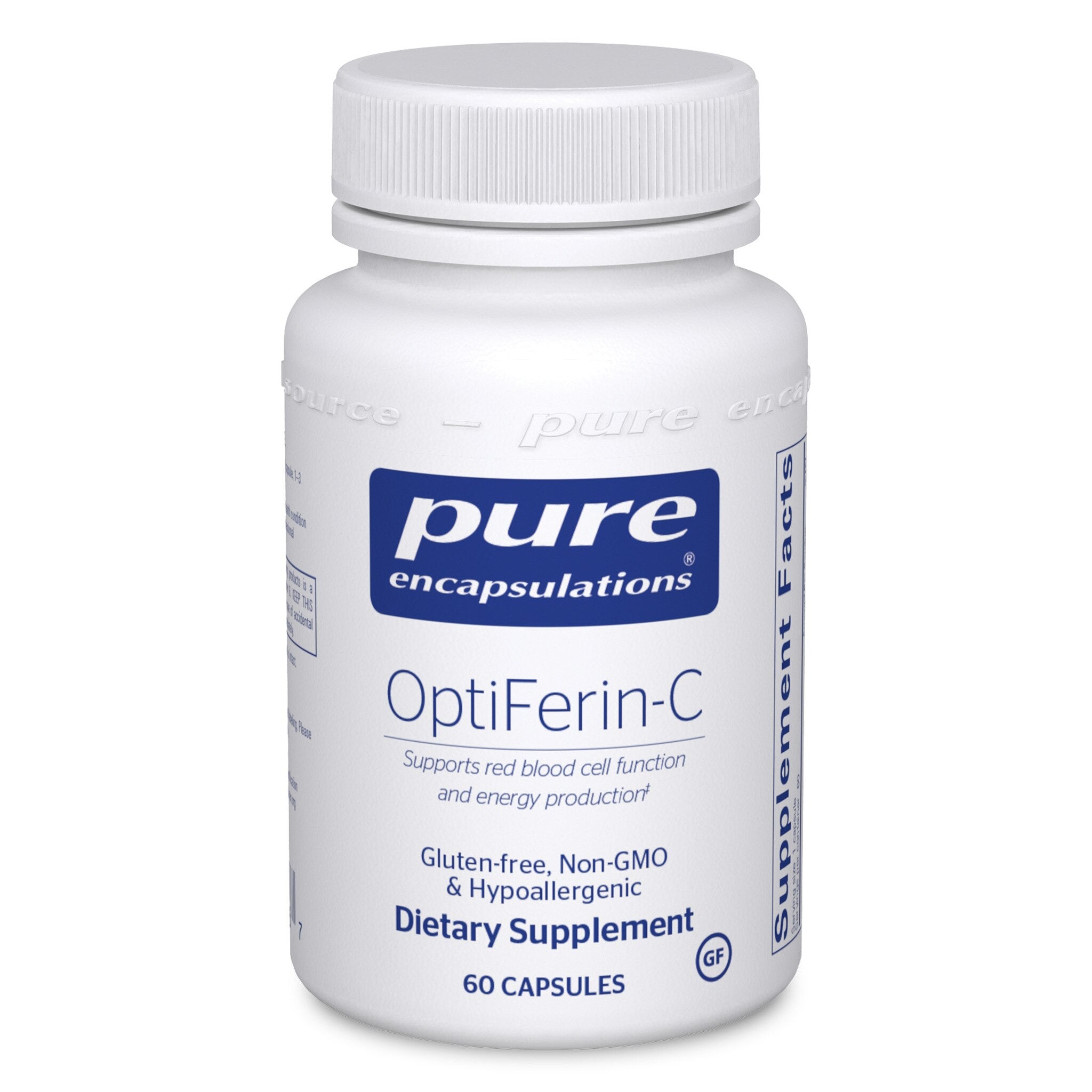 Pure Encapsulations OptiFerin C - Iron Supplement with Vitamin C for Better Absorption | Supports Energy & Immune Health | Ideal for Anemia & Fatigue Relief