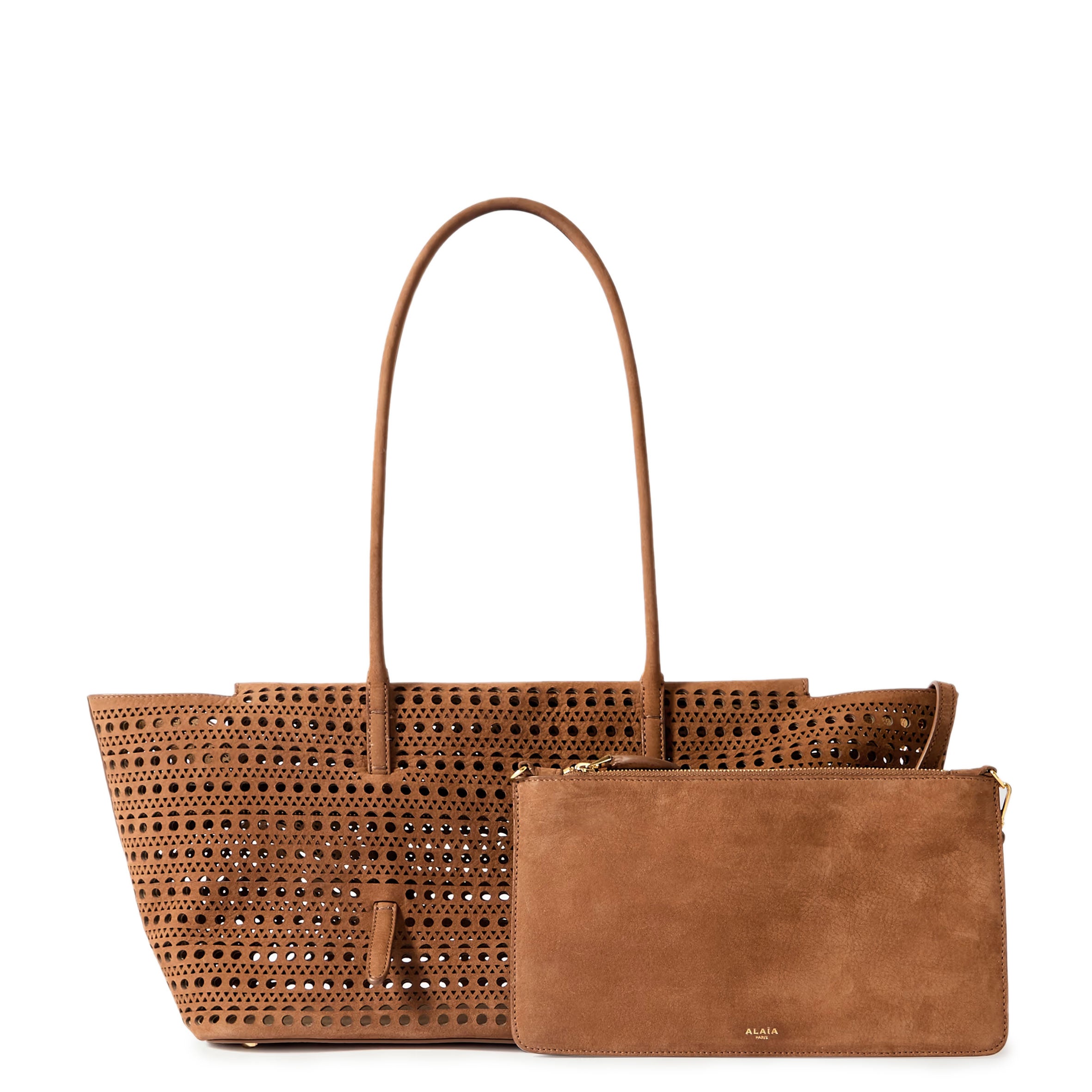 New Mina 32-inch Vienne Nubuck Leather Handbag in Terre De'Ombre - Stylish Crossbody Purse for Women, Perfect for Work, Travel & Everyday Use
